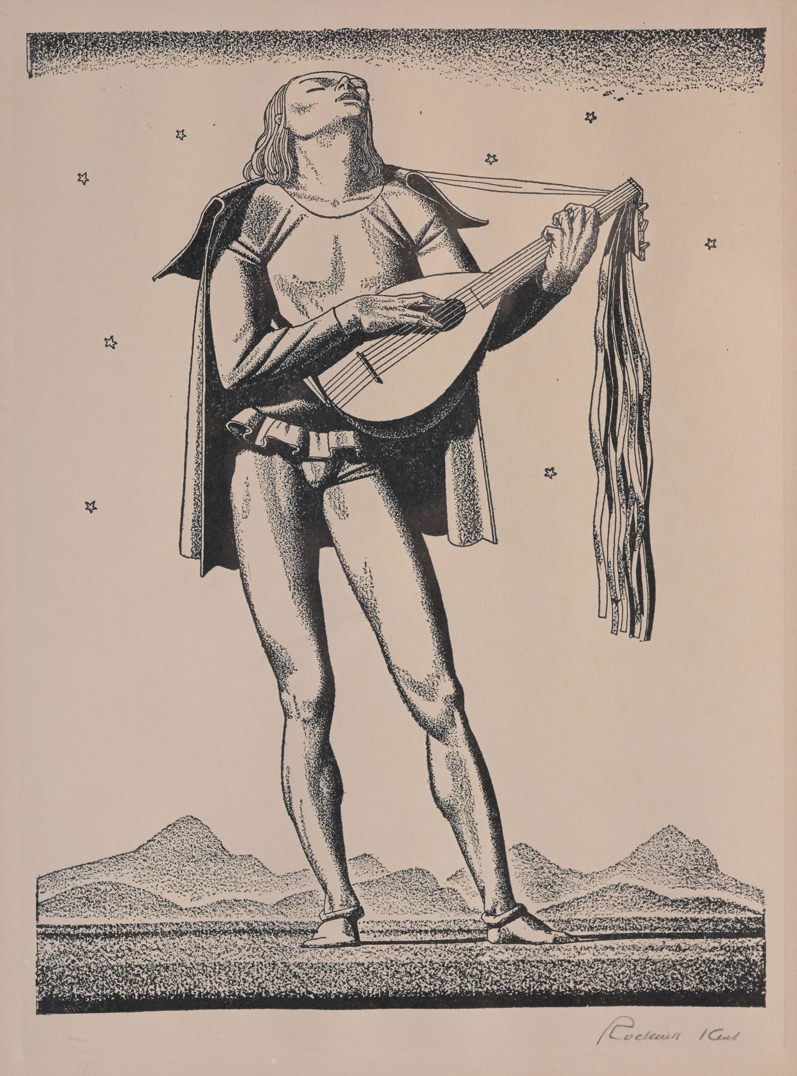 Rockwell Kent (1882-1971) "Troubadour" (1 of 4)