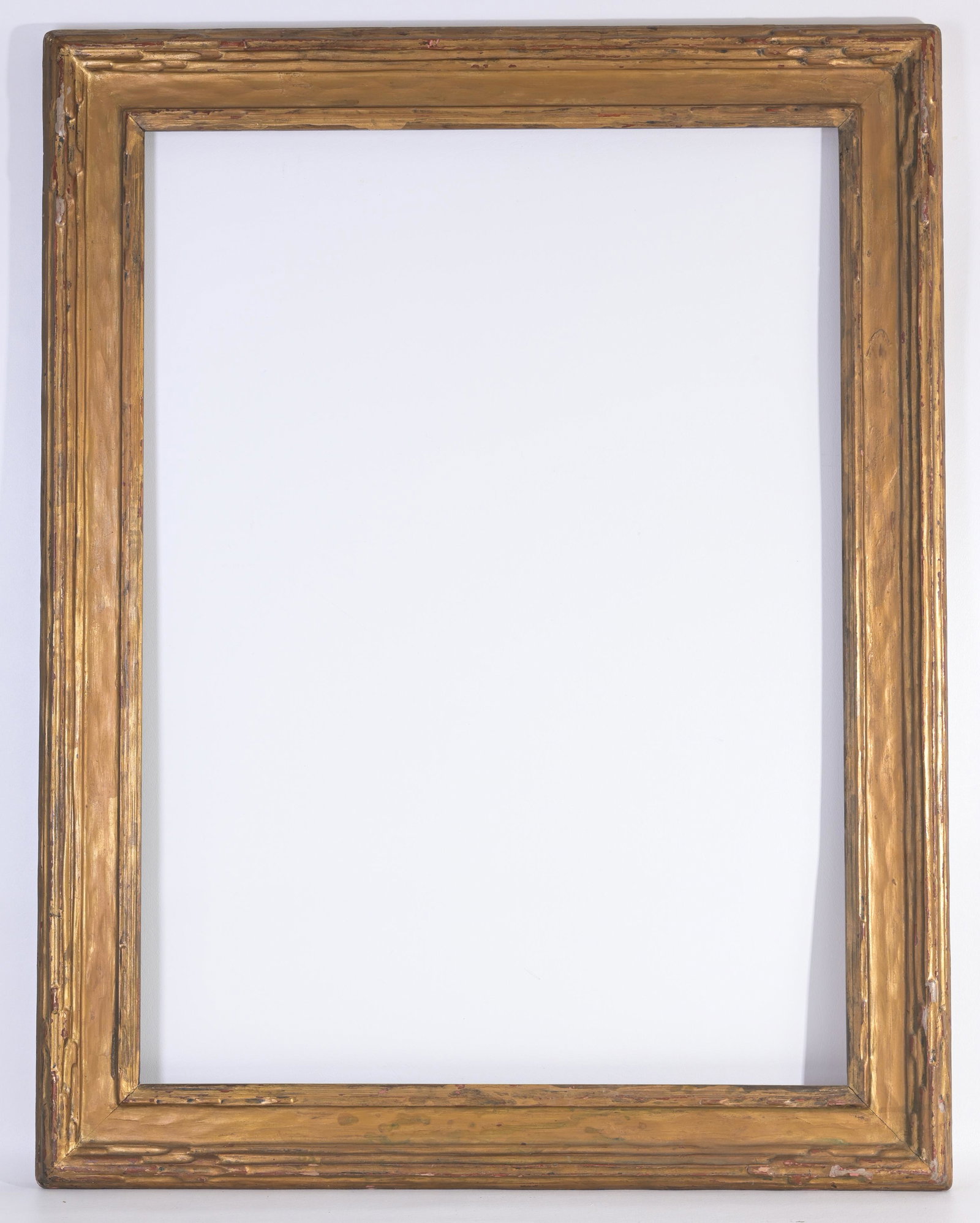 20th C Hand Carved Frame - 30 x 22: Early 20th C. Hand Carved and gilded wood frame. Rabbet Size: 30 x 22 in. Overall Size: 36 x 28 in.