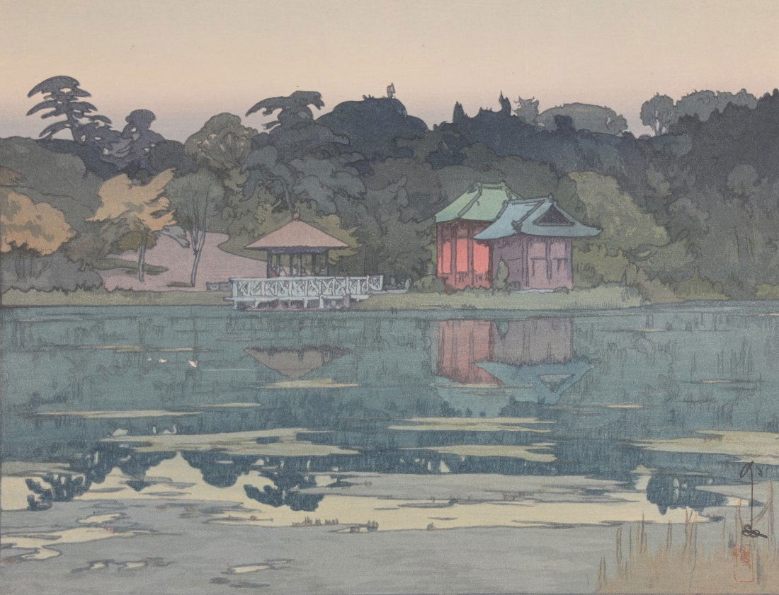 Hiroshi Yoshida (Japanese, 1876-1950) "Shakuji" (1 of 5)