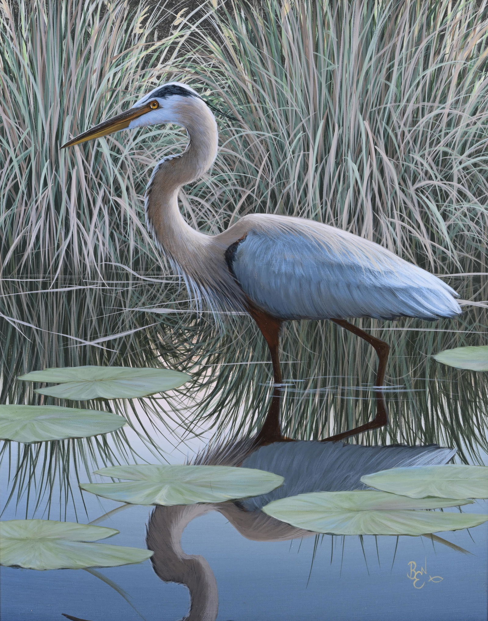 Ben Essenburg (1947 - 2018) "Great Blue" (1 of 9)