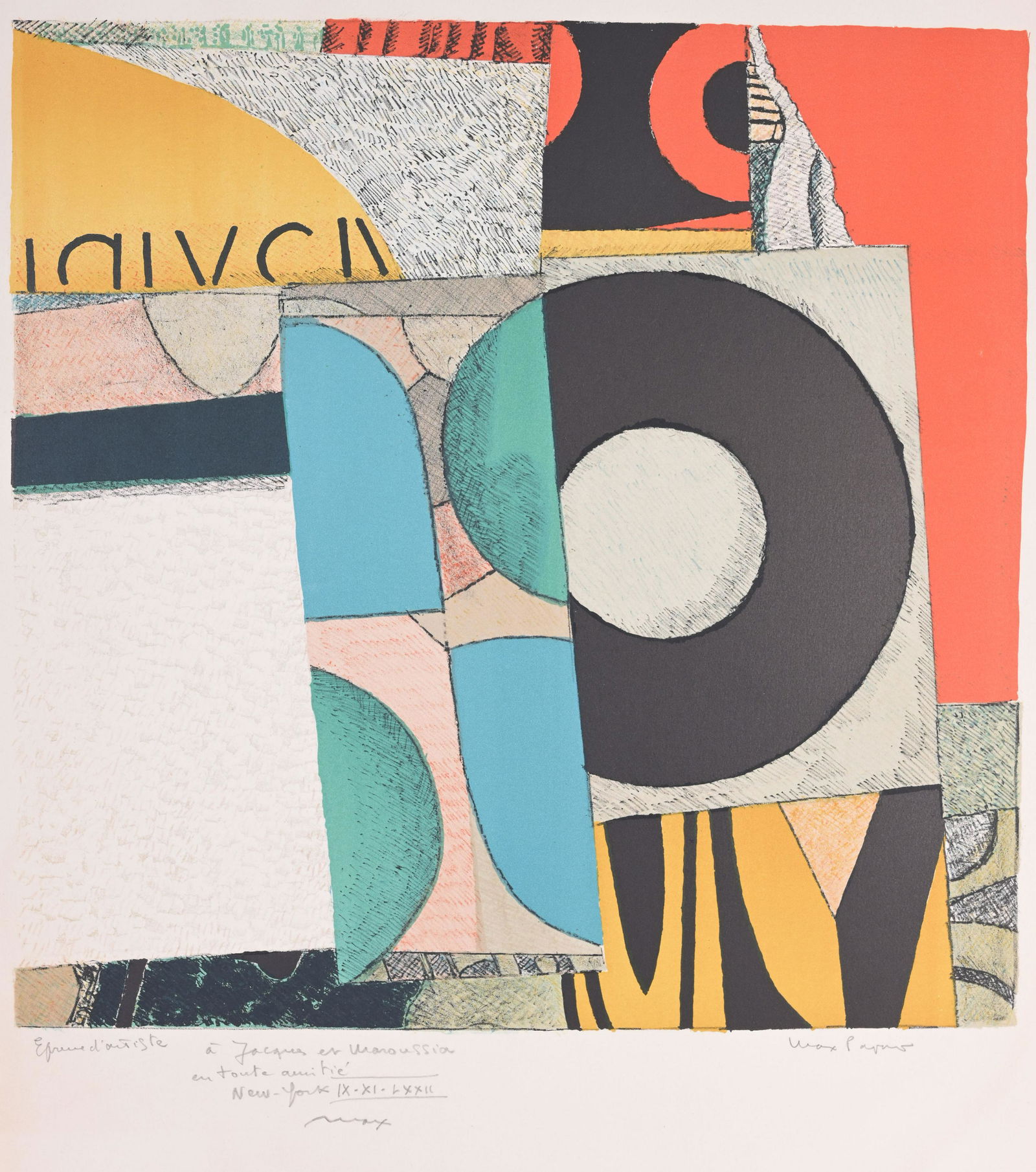 Max Papart (1911-1994) Color Lithograph (1 of 7)