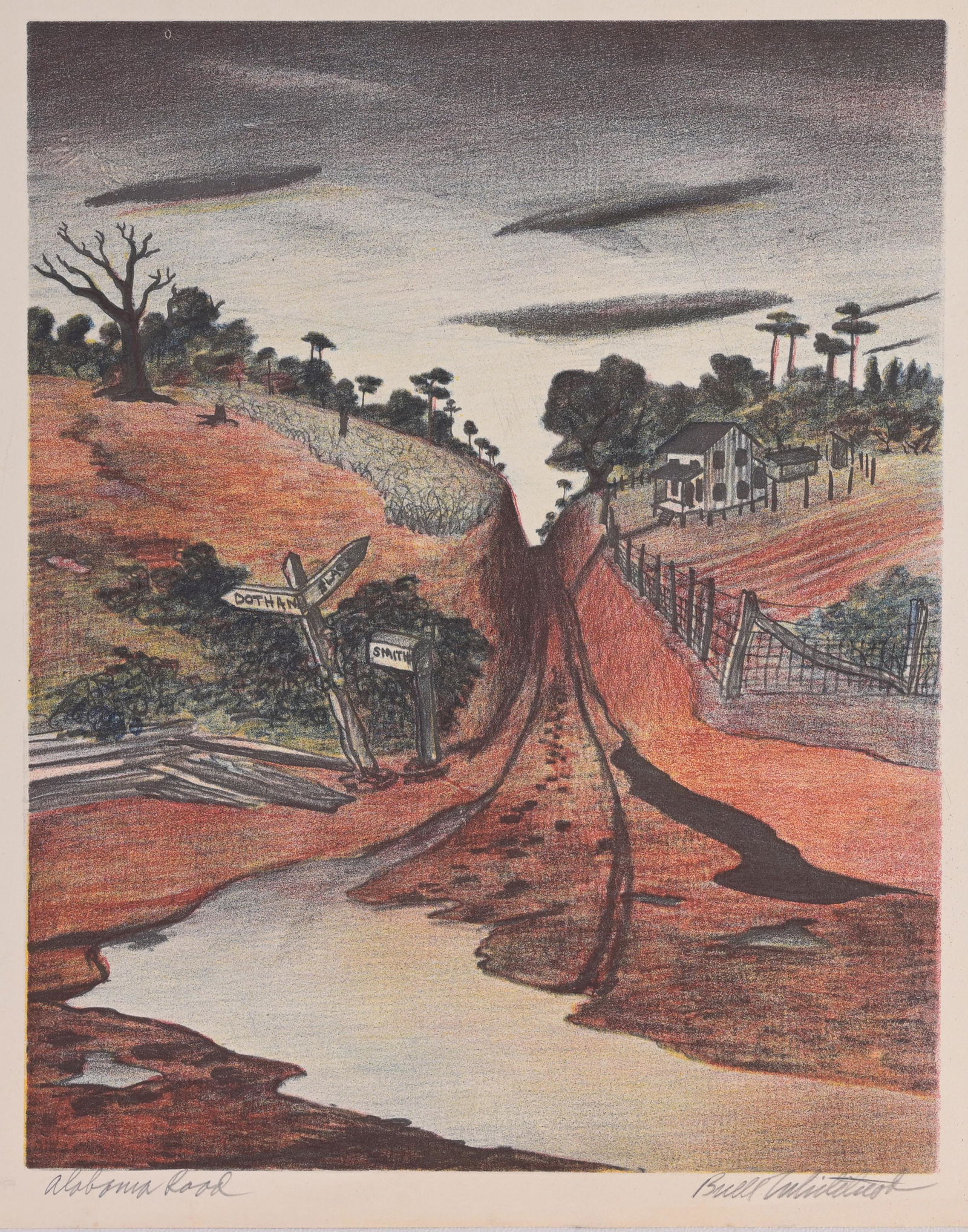 Buell Whitehead (1919 - 1993) "Alabama Road" (1 of 6)