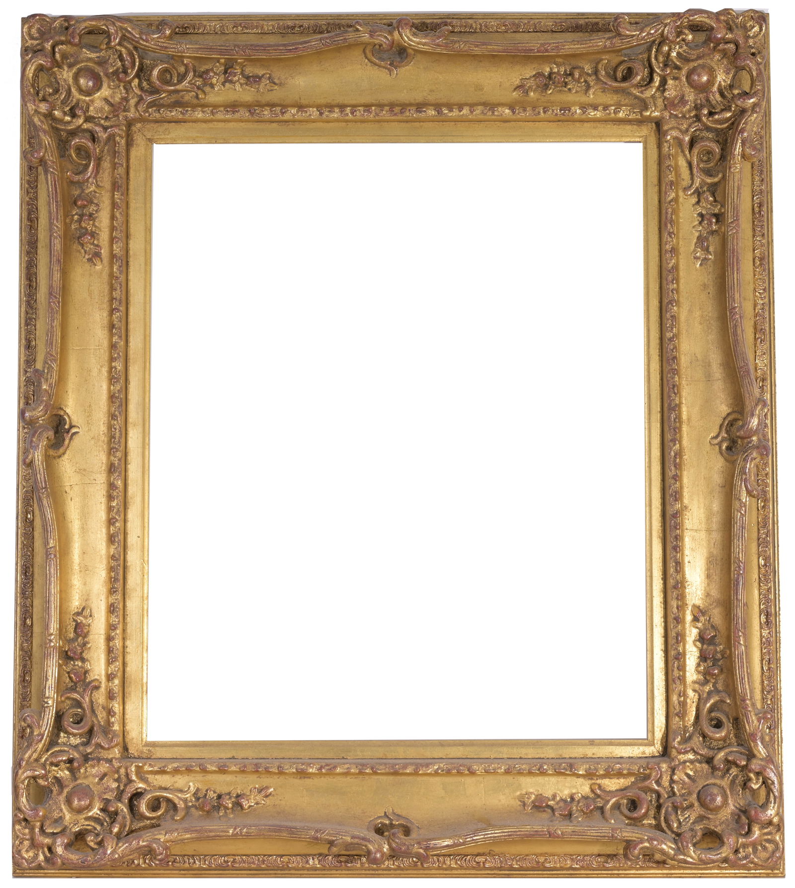 20th C. French Gilt Frame: 20th C. French Gilt Frame. Rabbet Size: 24 x 20 in. Overall Framed Size: 34 x 30 in.
