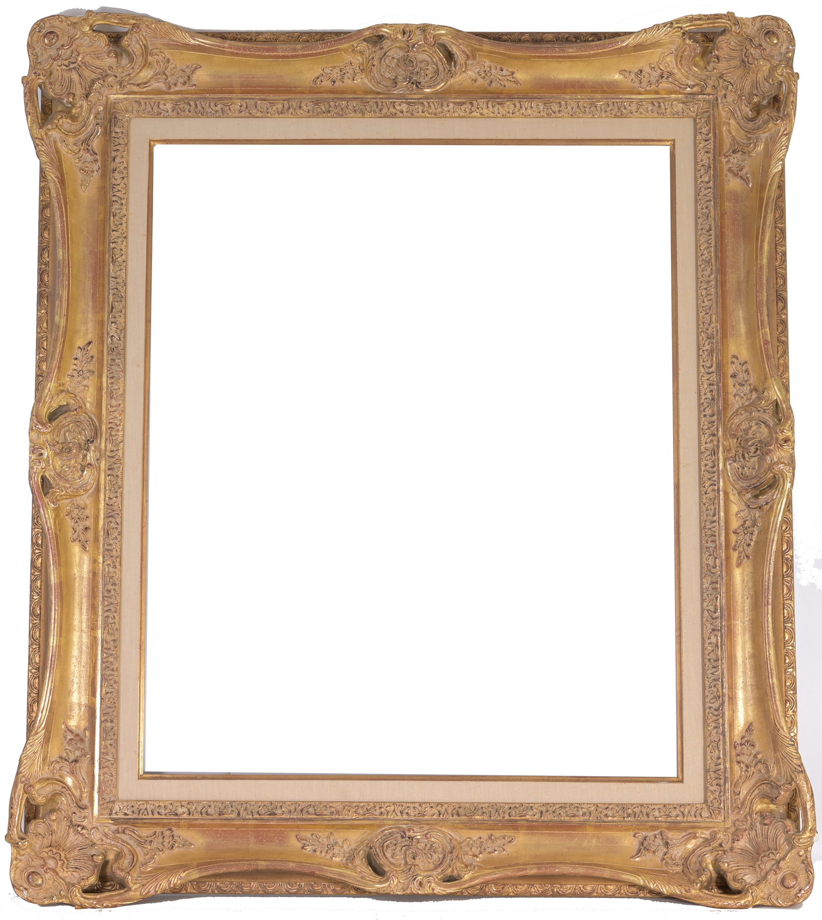 French Gilt/Wood Frame: French Gilt/Wood Frame. Rabbet Size: 26 x 21.5 in. Overall Framed Size: 34 x 30 in.
