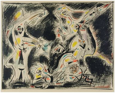 Andre Masson "Judith" - (A/P) Color Lithograph: Andre Masson (French, 1896 - 1987) "Judith" - Color Lithograph Pencil signed and numbered (A/P) lower margin. Provenance: Property from the Estate of Dr. William Anthony, College Station, TX Image Siz