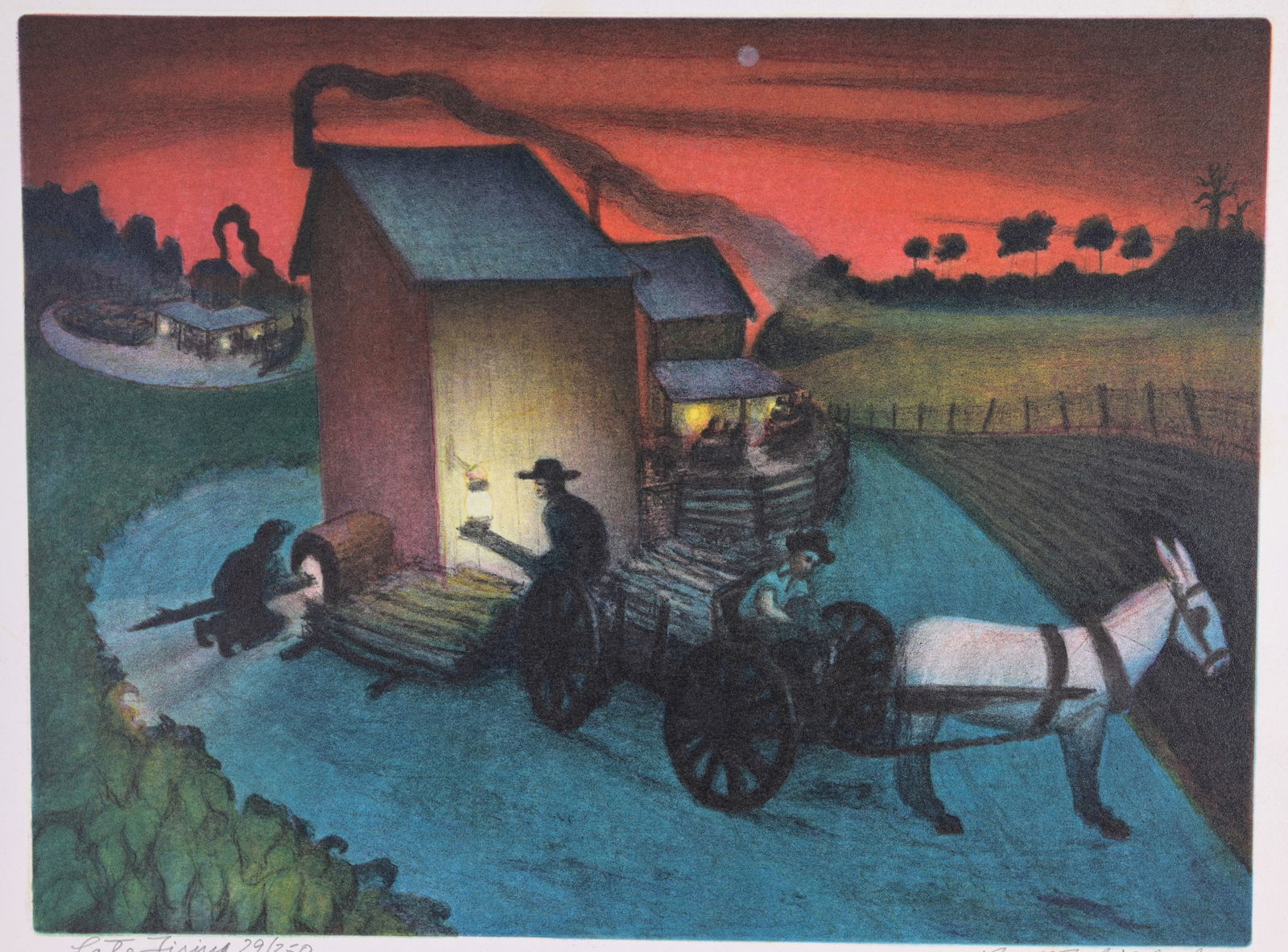 Buell Whitehead (1919 - 1993) "Late Firing" (1 of 4)