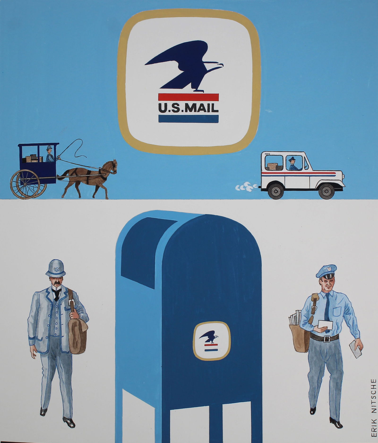 Erik Nitsche (1908 - 1998) "U.S. Postal Service" (1 of 3)