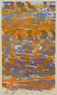 Sam Gilliam, Jr. (1933 - 2022) "Dance" 1972: Sam Gilliam, Jr. (1933 - 2022) "Dance" 1972 Pencil signed lithograph. Pencil signed and numbered 38/52 in lower margin. Image size: 32.5 x 19 inches.Overall framed size: 40 x 26.5 inches.