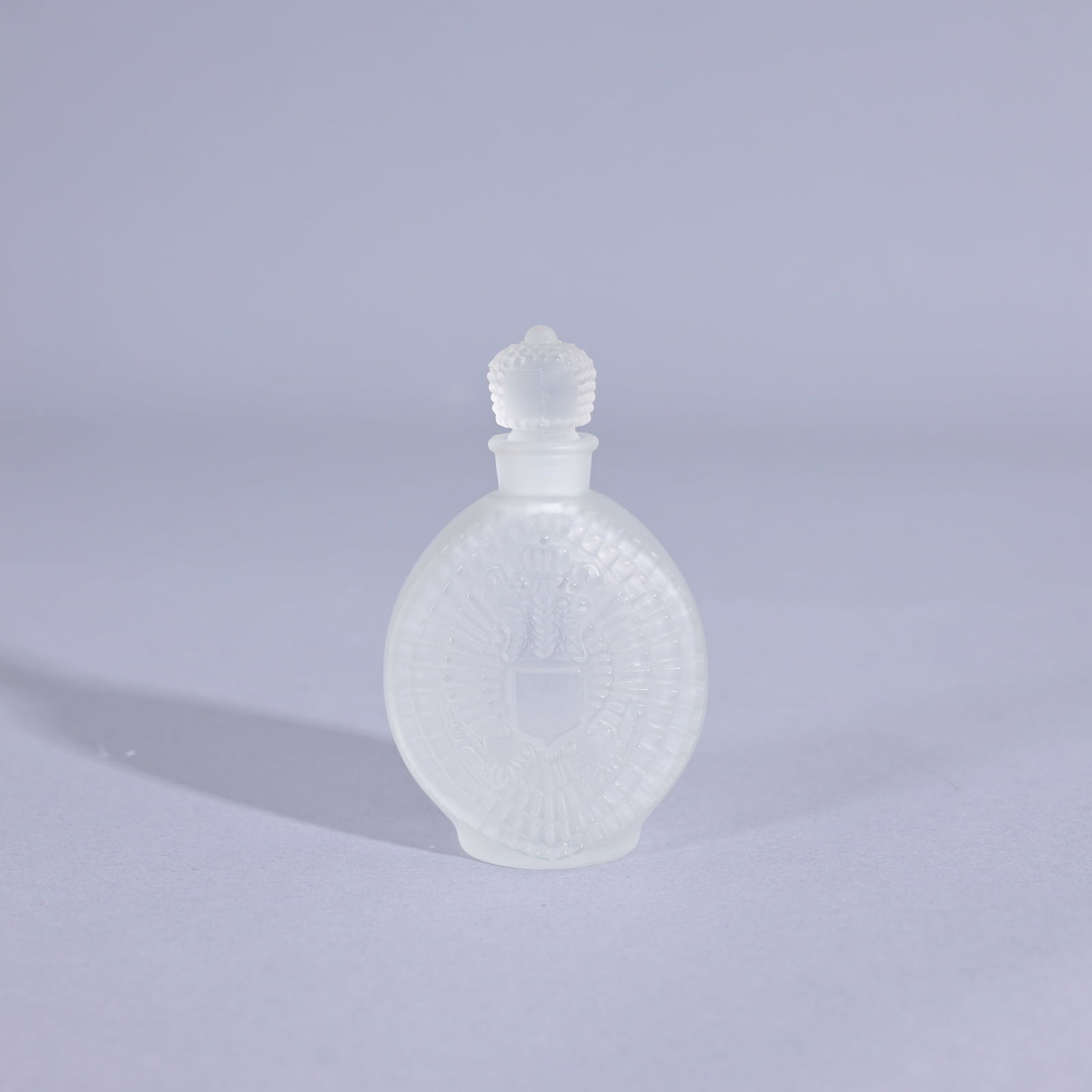 Rene Lalique 'Imperial Lengyel' Perfume Bottle: Rene Lalique 'Imperial Lengyel' Perfume Bottle. Designed 1936 (Lalique - 74) Provenance: single owner lifetime collection from Jacksonville, FL - Entire collection has been donated to St. Elizabeth An