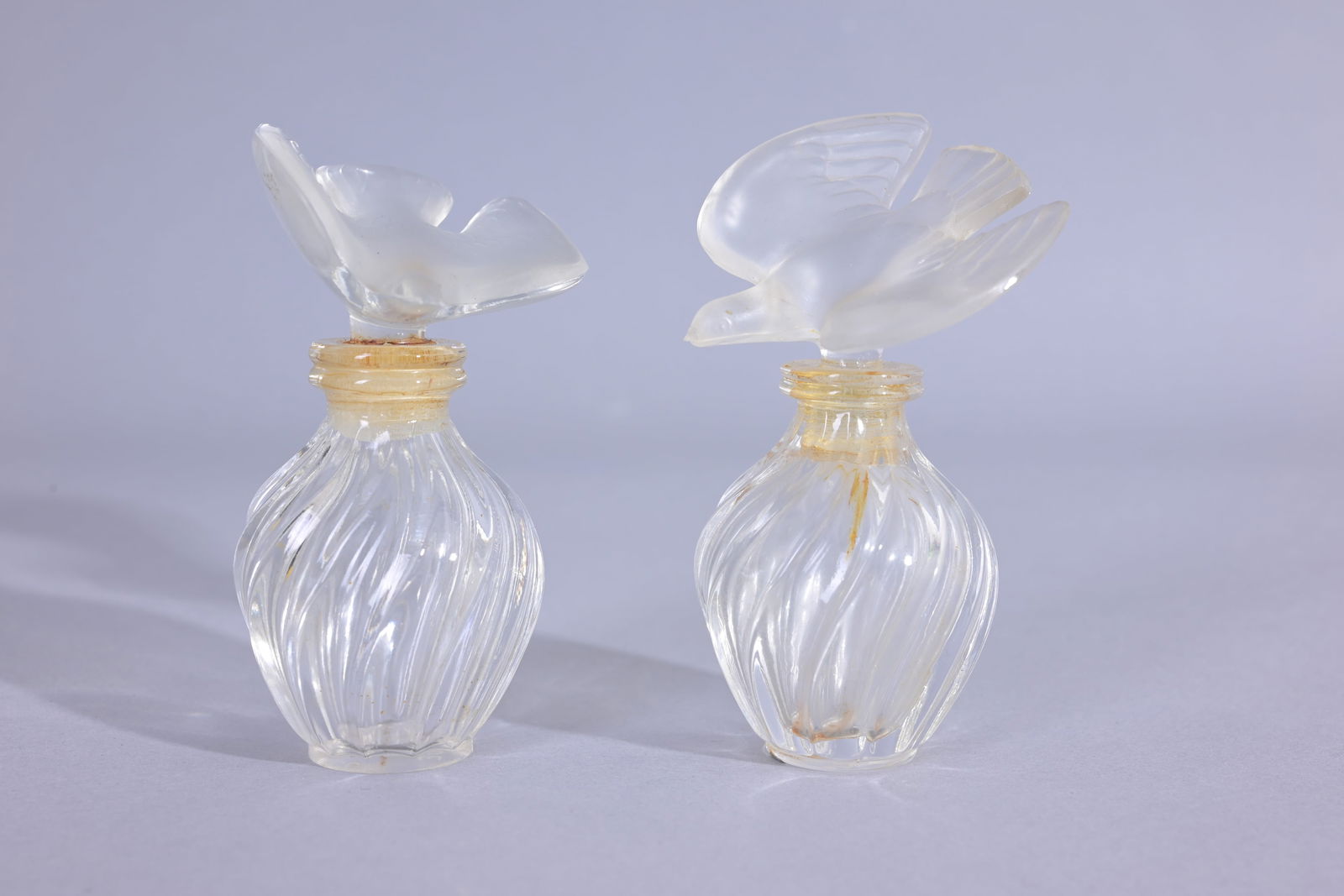 (2) R. Lalique 'L Air Du Temps' Perfume Bottles (1 of 4)