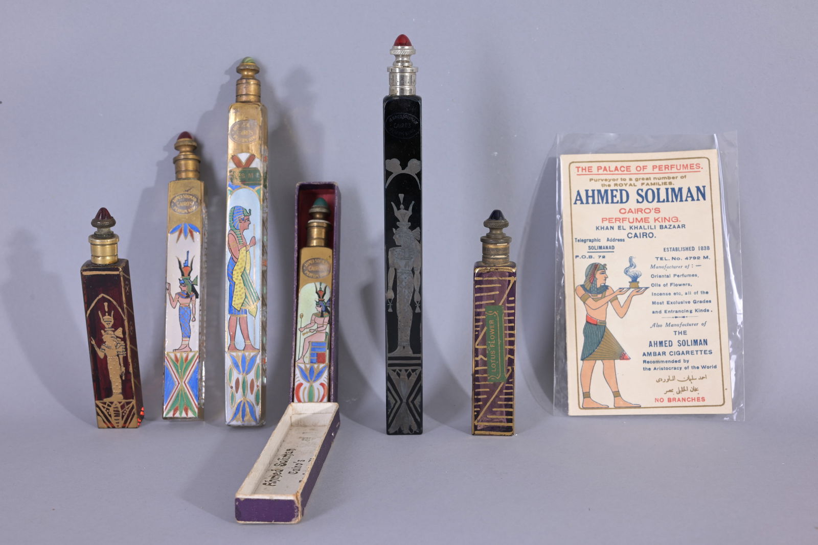 (6) Assorted Ahmed Soliman 1920s Perfume Bottles (1 of 9)