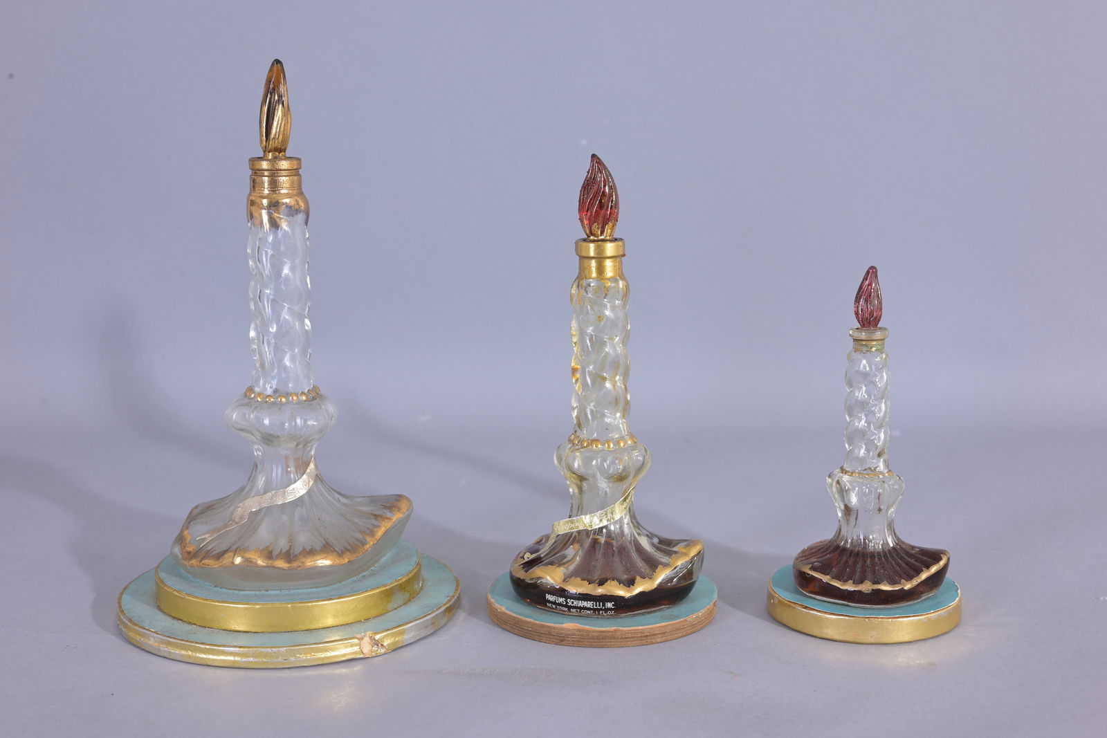(3) Schiaparelli 'Sleeping' Candle Perfume Bottles (1 of 8)