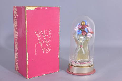 Elsa Schiaparelli "Shocking" Perfume Bottle: Vintage Elsa Schiaparelli "Shocking" Perfume Bottle. Circa 1937, in original box. (Schiaparelli - 9) Provenance: single owner lifetime collection from Jacksonville, FL - Entire collection has been don