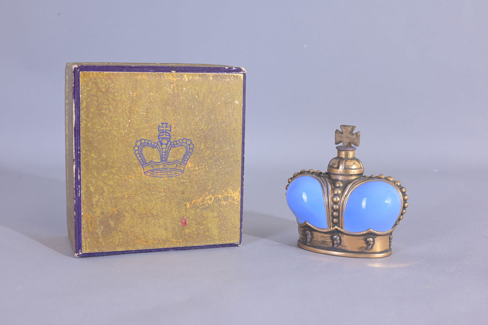 Prince Matchabelli - Blue & Gold Crown Bottle (1 of 5)