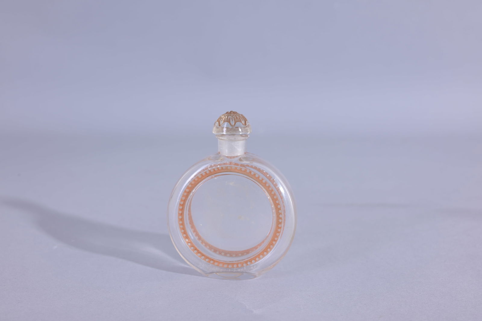 Amber Frosted Glass Perfume Bottle w/ Stopper (1 of 7)
