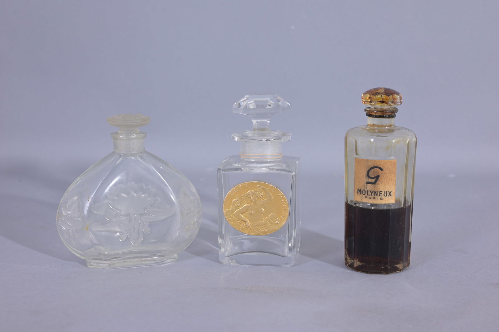 (3) Assorted Vintage Glass Perfume Bottles (1 of 4)