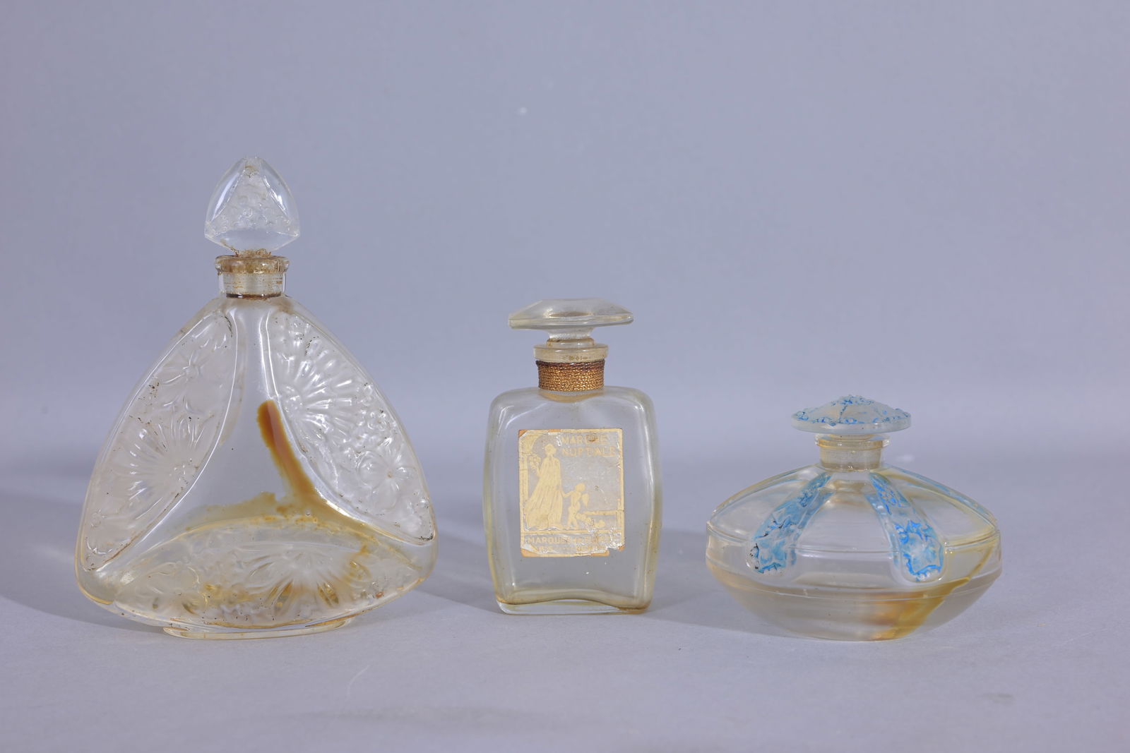(3) Assorted Vintage Glass Perfume Bottles (1 of 4)
