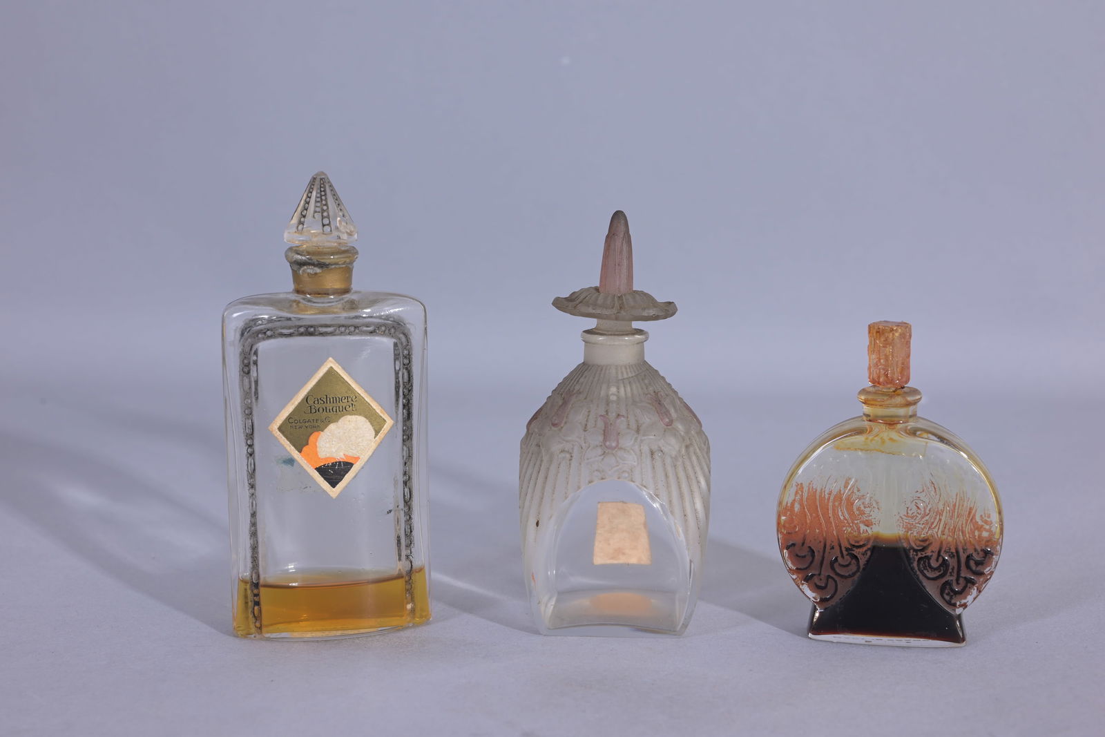 (3) Assorted Vintage Glass Perfume Bottles (1 of 6)