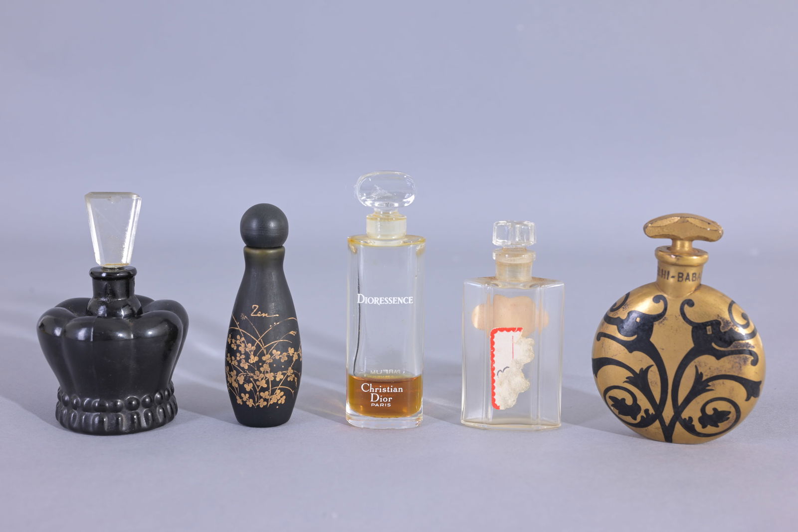 (5) Assorted Vintage Glass Perfume Bottles (1 of 9)