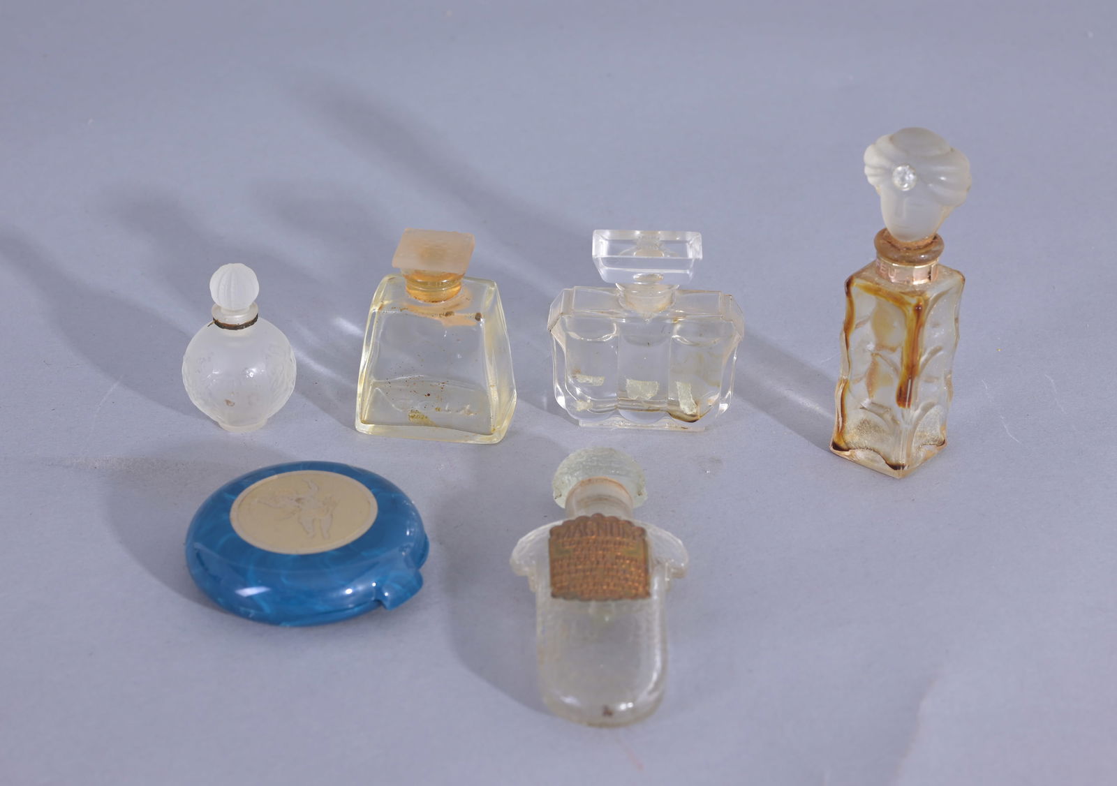 (6) Assorted Vintage Glass Perfume Bottles (1 of 3)