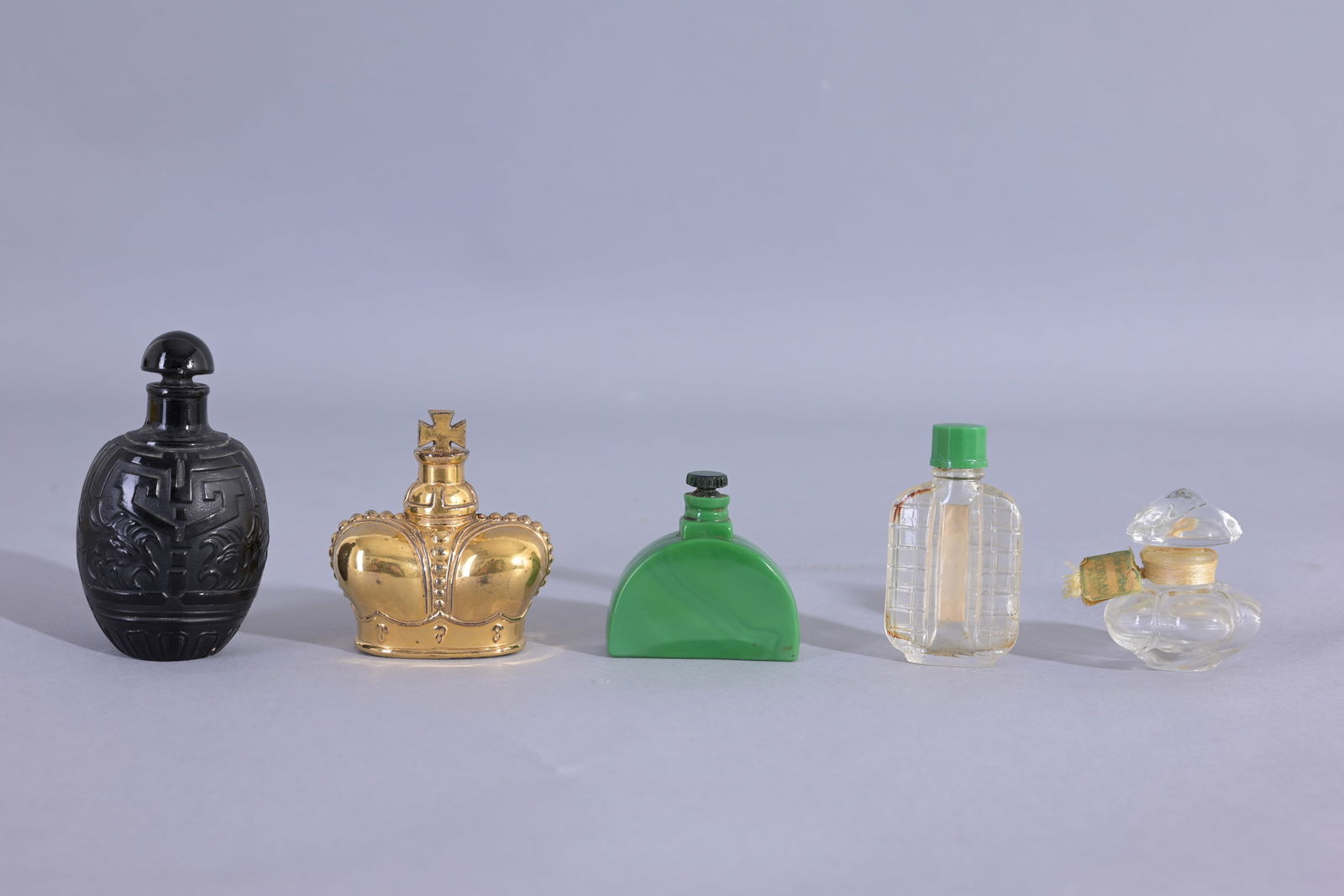 (5) Assorted Vintage Glass Perfume Bottles (1 of 10)