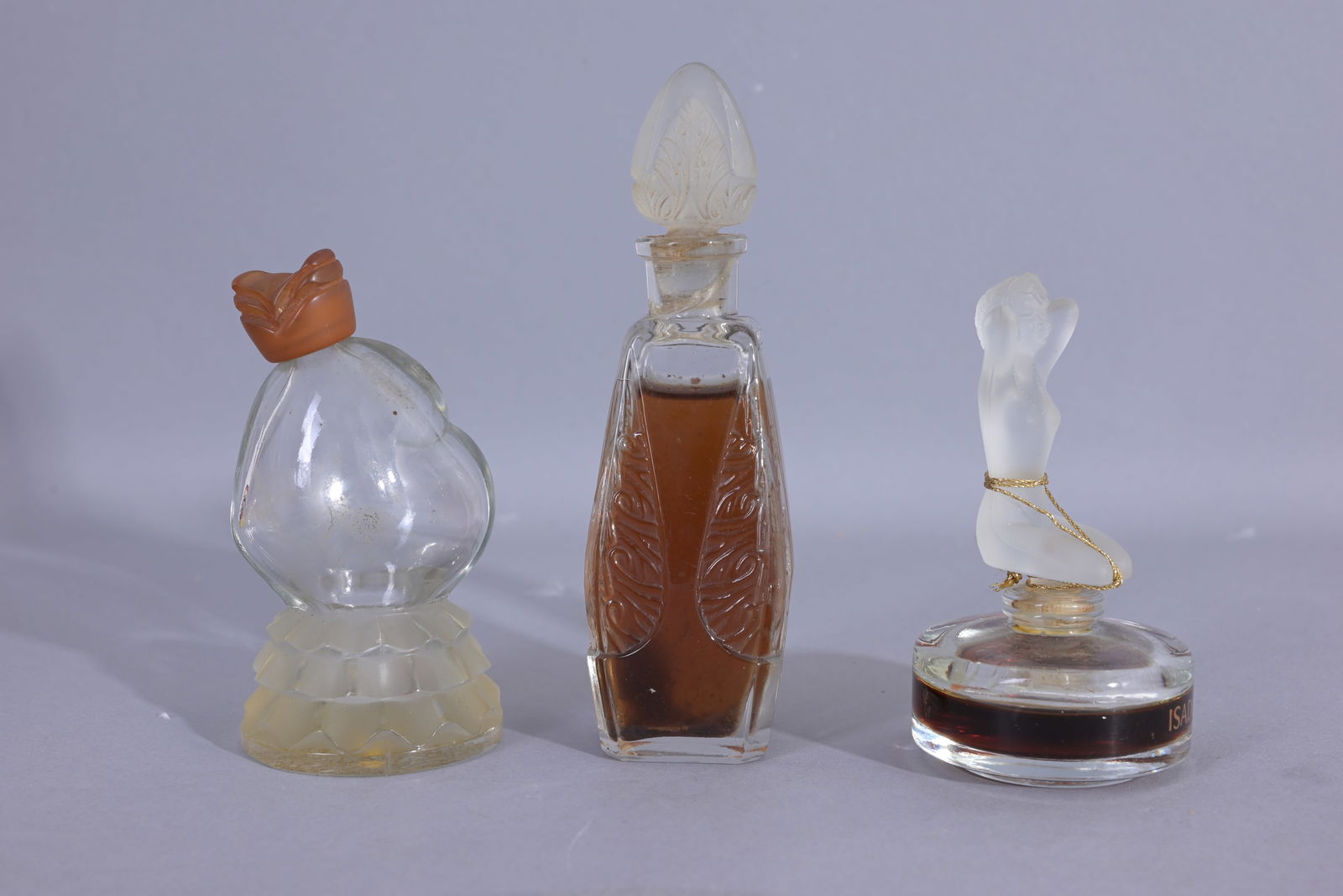 (3) Assorted Vintage Glass Perfume Bottles (1 of 4)