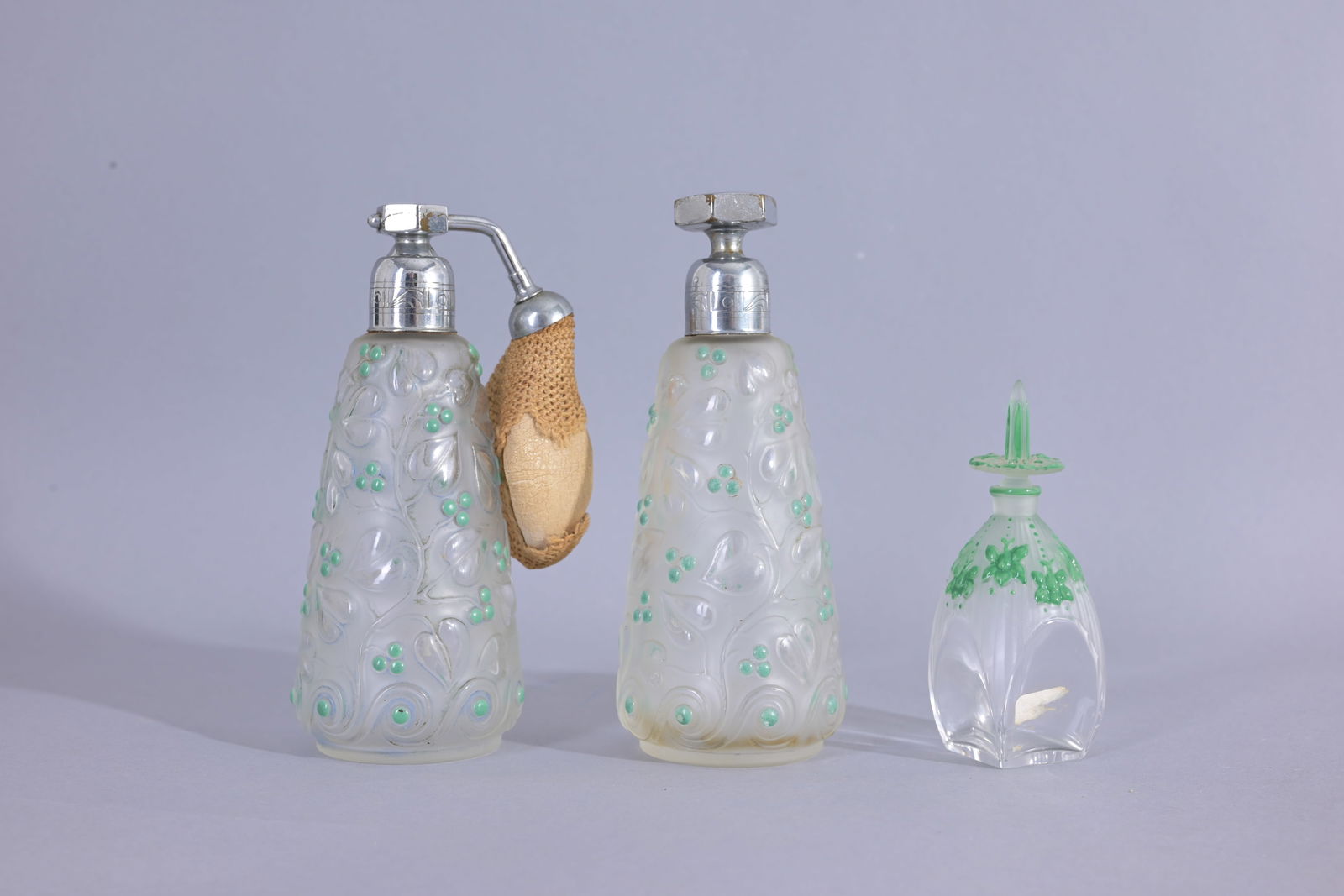 (3) Assorted Vintage Glass Perfume Bottles (1 of 8)