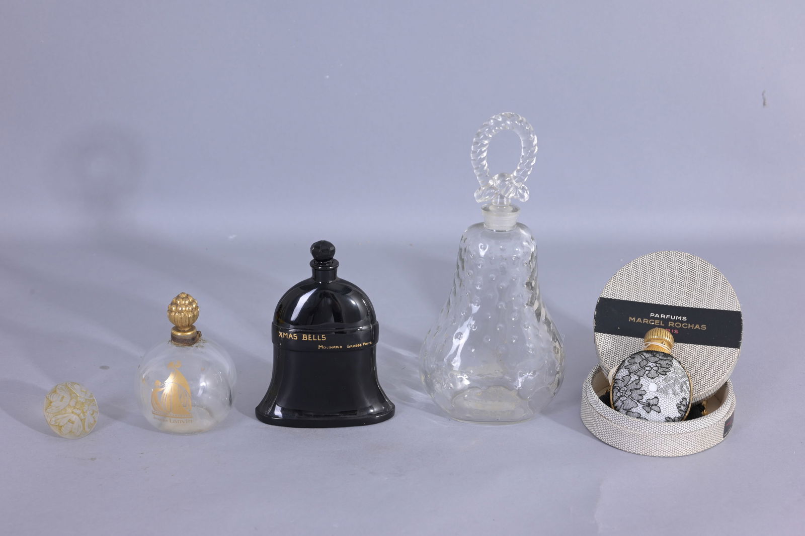 (5) Assorted Vintage Glass Perfume Bottles (1 of 5)