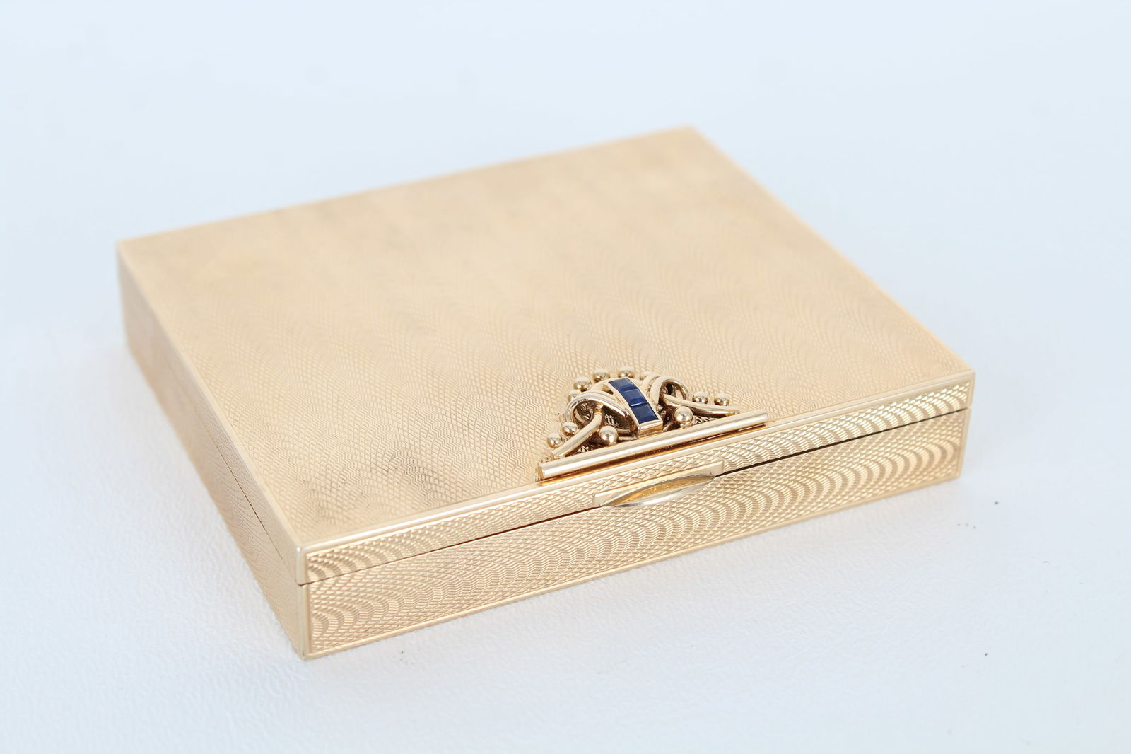 Cartier 14K Gold & Sapphire Cigarette Case (1 of 6)