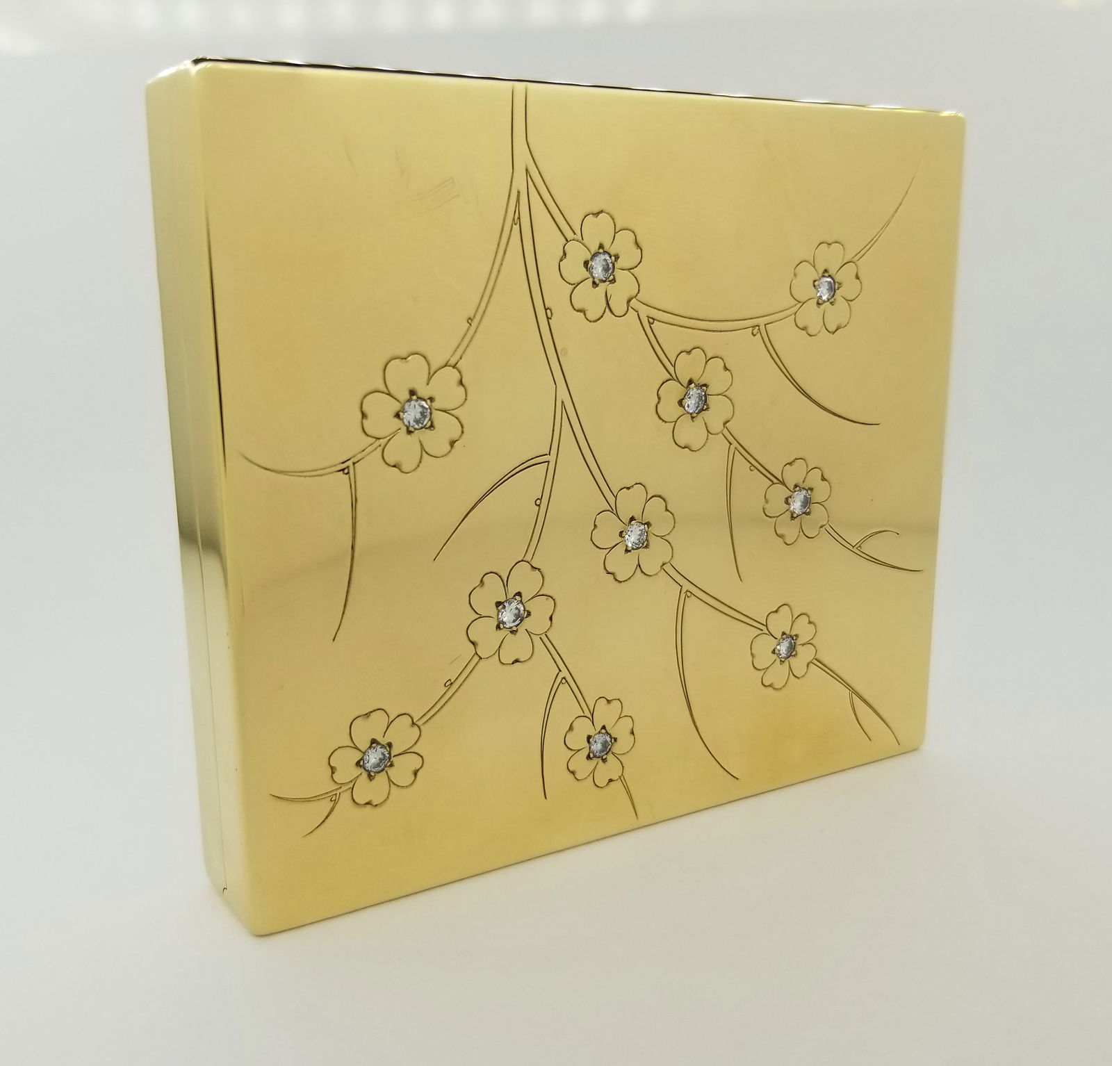 14K Gold Tiffany & Co. Diamond Floral Case (1 of 7)