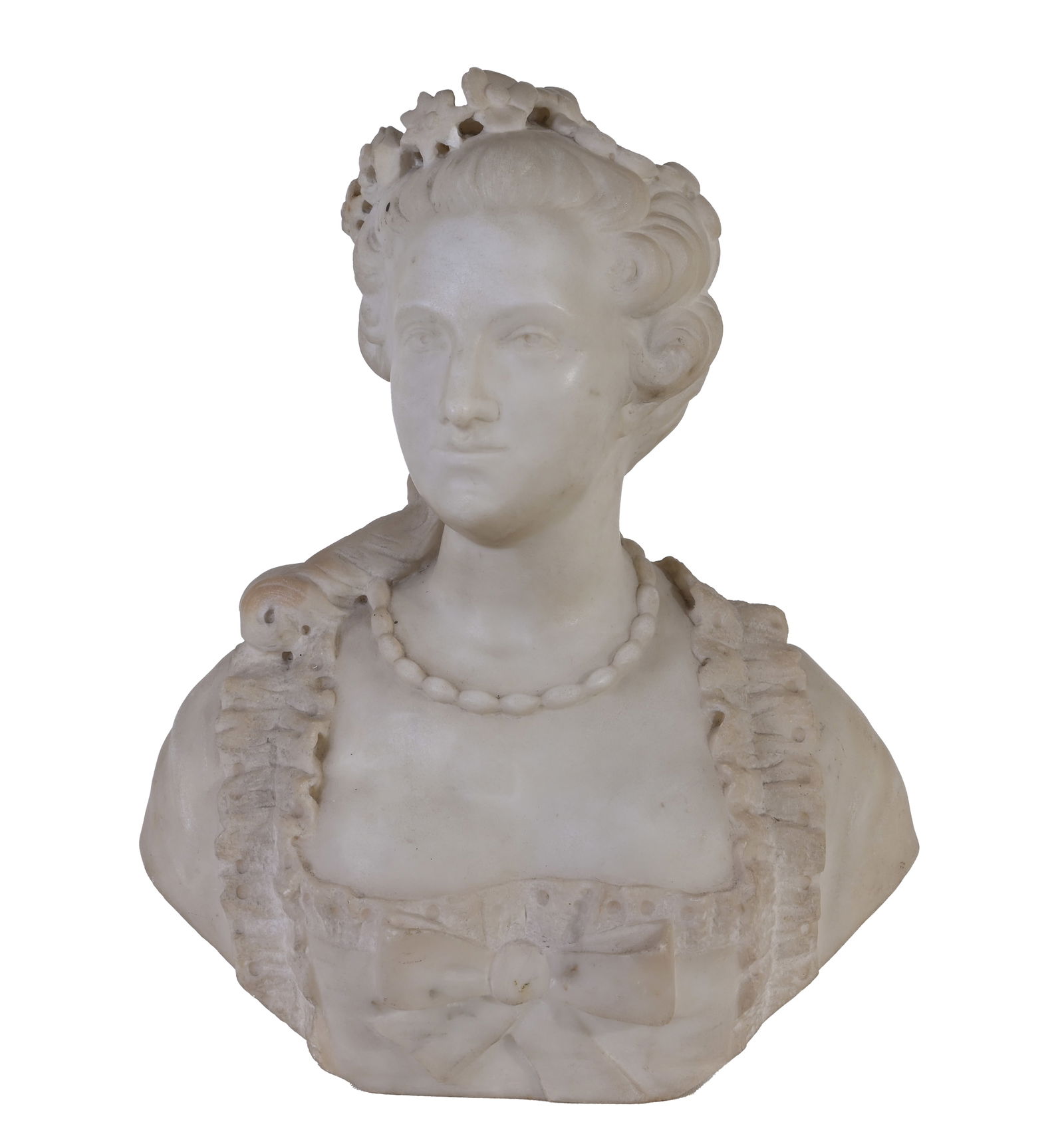Neoclassical Marble Bust of a Woman (1 of 5)