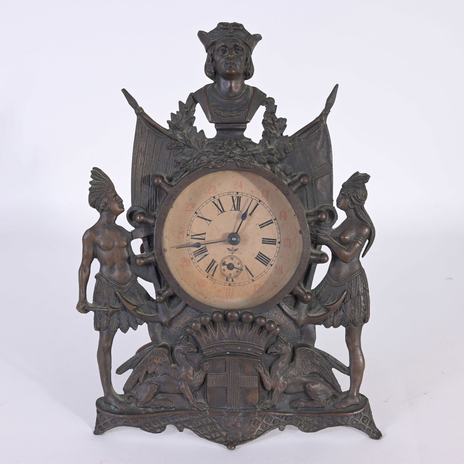 Italian Mantel Clock - 400th Anniversary of USA (1 of 5)