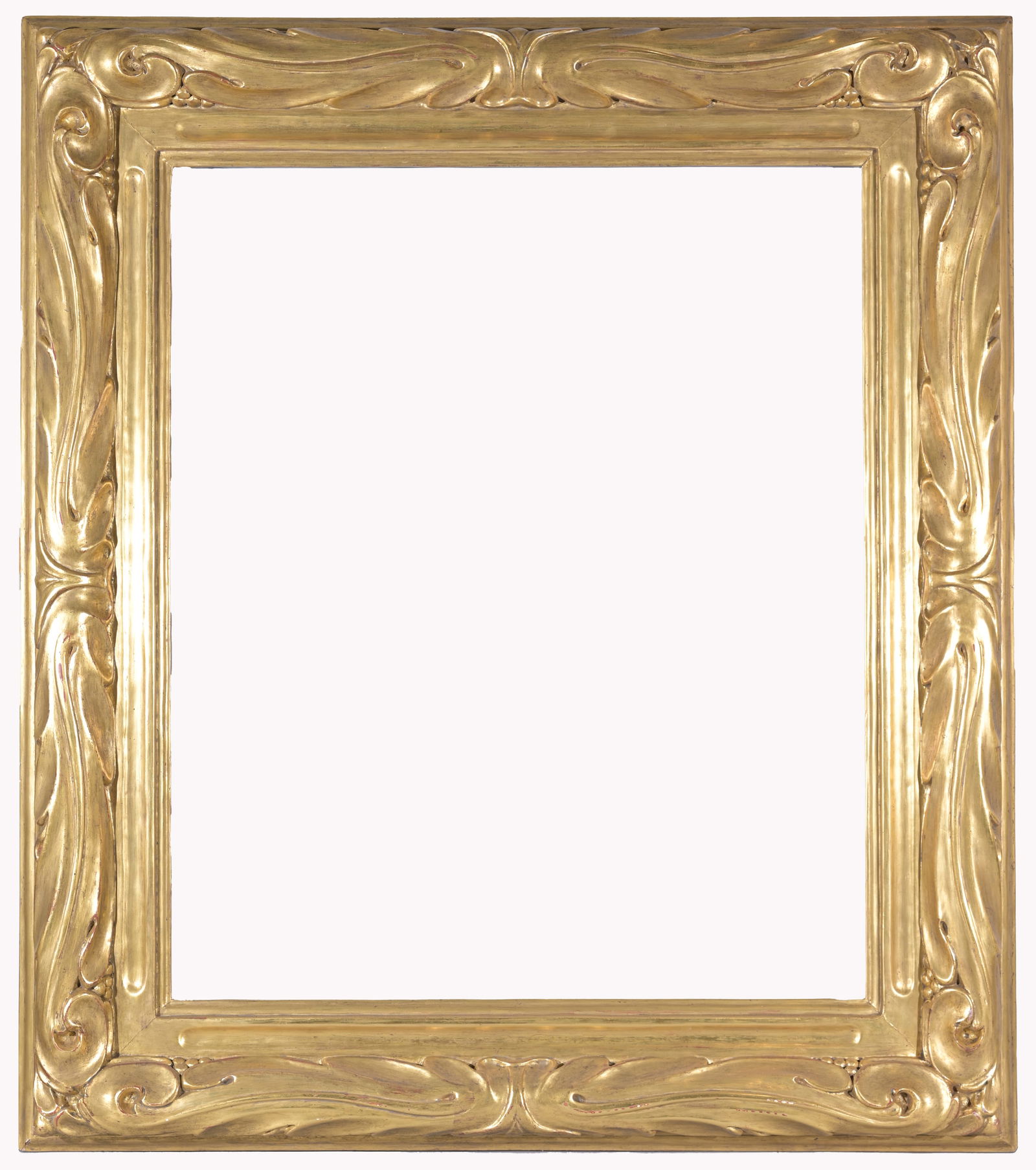Large Carrig-Rohane 1905 Gilt Frame - 36.5 x 30.5: Large Murphy Carrig-Rohane 1905 Gilt/Hand Carved Frame. Inscribed verso. The Carrig-Rohane Shop was founded by Hermann Dudley Murphy and Charles Prendergast in 1903. Retail Gallery Price: $ 240.500 Ra