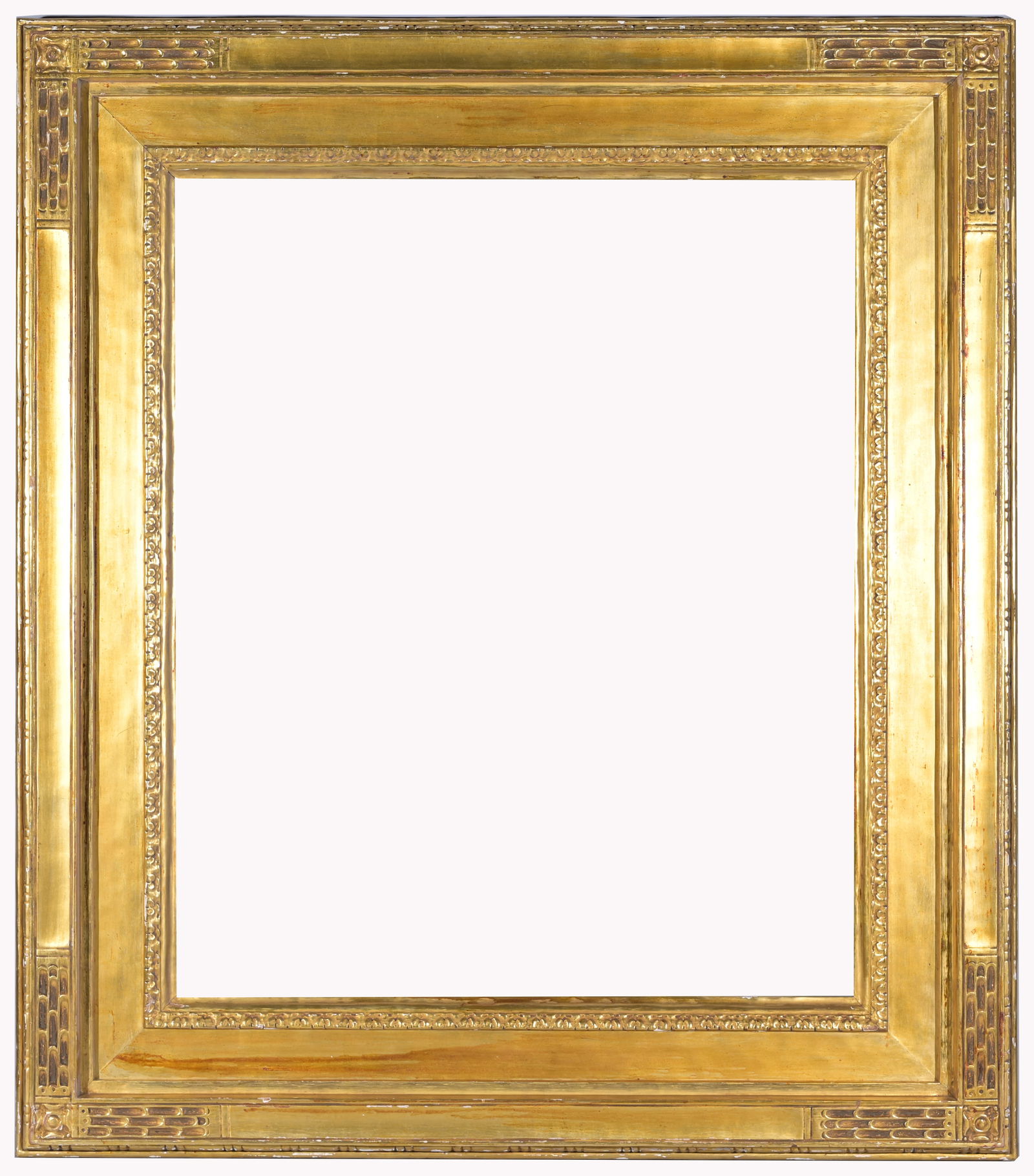 1916 Carrig-Rohane Frame - 30.5 x 25.5: 1916 Carrig-Rohane Vose Boston Gilt/Wood carved frame. Incised verso. The Carrig-Rohane Shop was founded by Hermann Dudley Murphy and Charles Prendergast in 1903. Rabbet Size: 30.5 x 25.5 in. Overall
