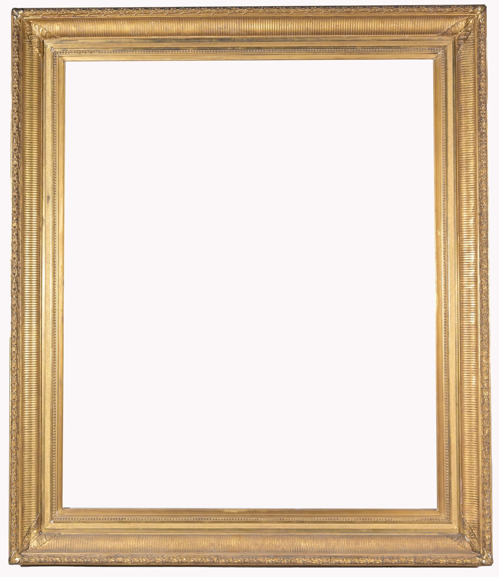 Large American 1870's Fluted Cove - 41.5 x 35 (1 of 8)