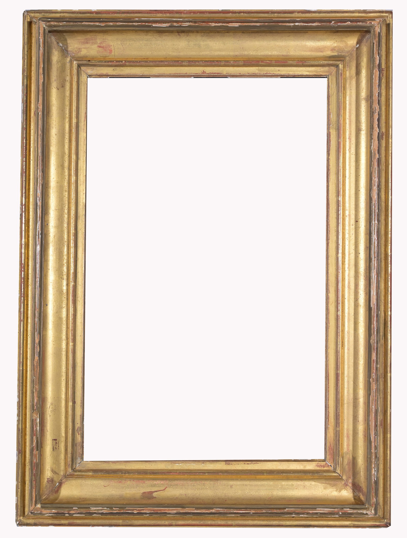 French 1880's Gilt/Wood Frame - 21.25 x 13.7: French 1880's Gilt/Wood Frame. Rabbet Size: 21.25 x 13.75 in. Sight Size: 20 x 12.5 in. Overall Framed Size: 27 x 20 in. (05-086) Provenance: The Historic Period Frame Collection from the Gallery of E