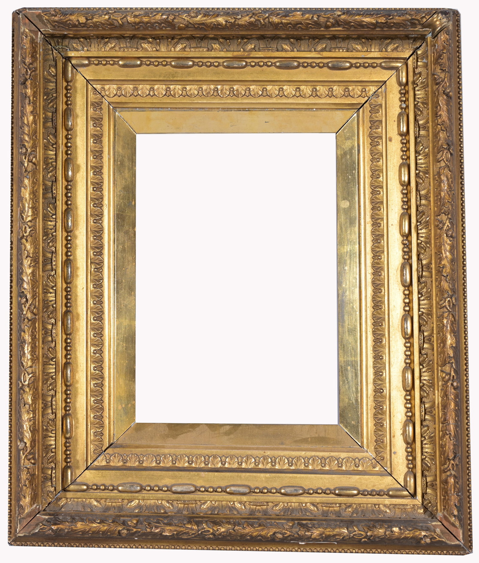 American 1870's Gilt/Wood Frame - 9 x 6.5: American 1870's Gilt/Wood Frame. Retail Gallery Price: $ 29,900 Rabbet Size: 9 x 6.5 in. Sight Size: 8.25 x 5.75 in. Overall Framed Size: 16 x 13.5 in. (95-125) Provenance: The Historic Period Frame C