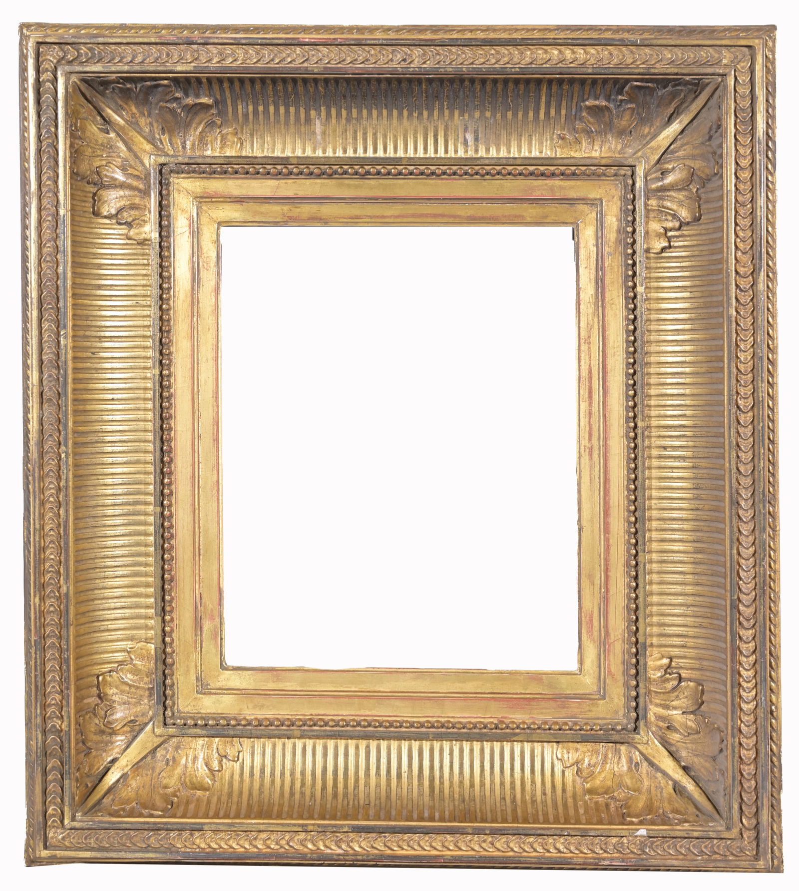 French 19th C. Fluted Cove Frame- 11 x 9 (1 of 8)