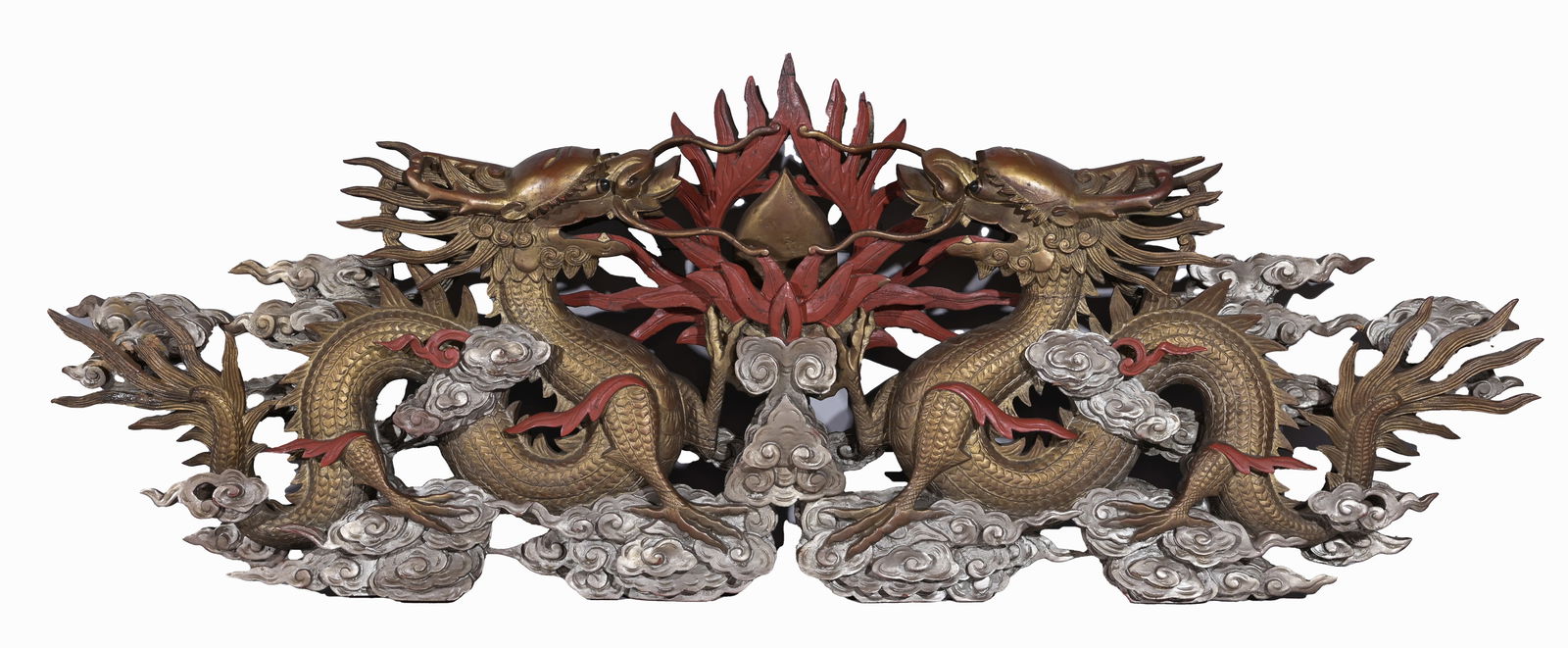 Antique Carved Wood Dragon Wall Hanging (1 of 3)
