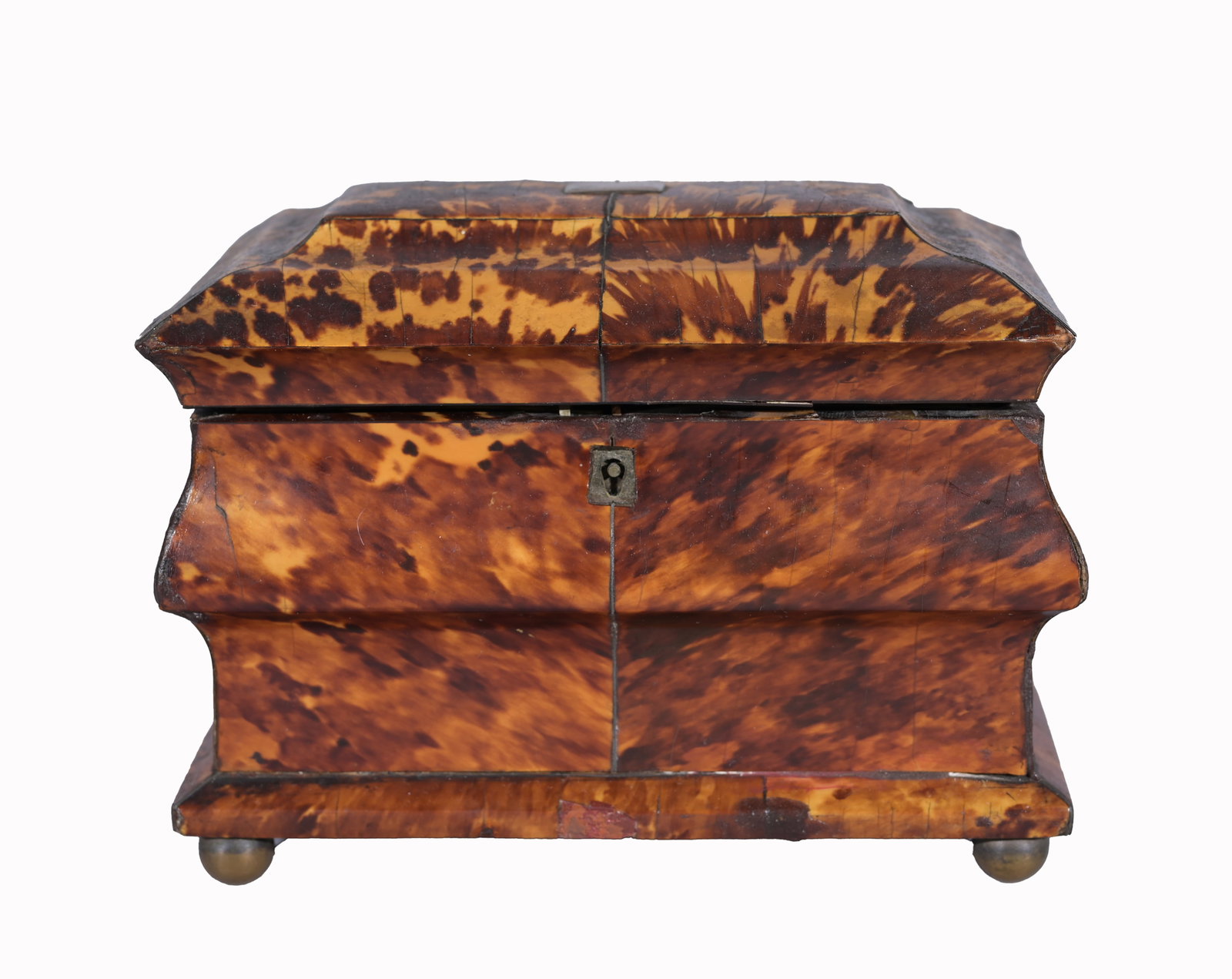 Antique Tortoise Shell Tea Caddy (1 of 7)