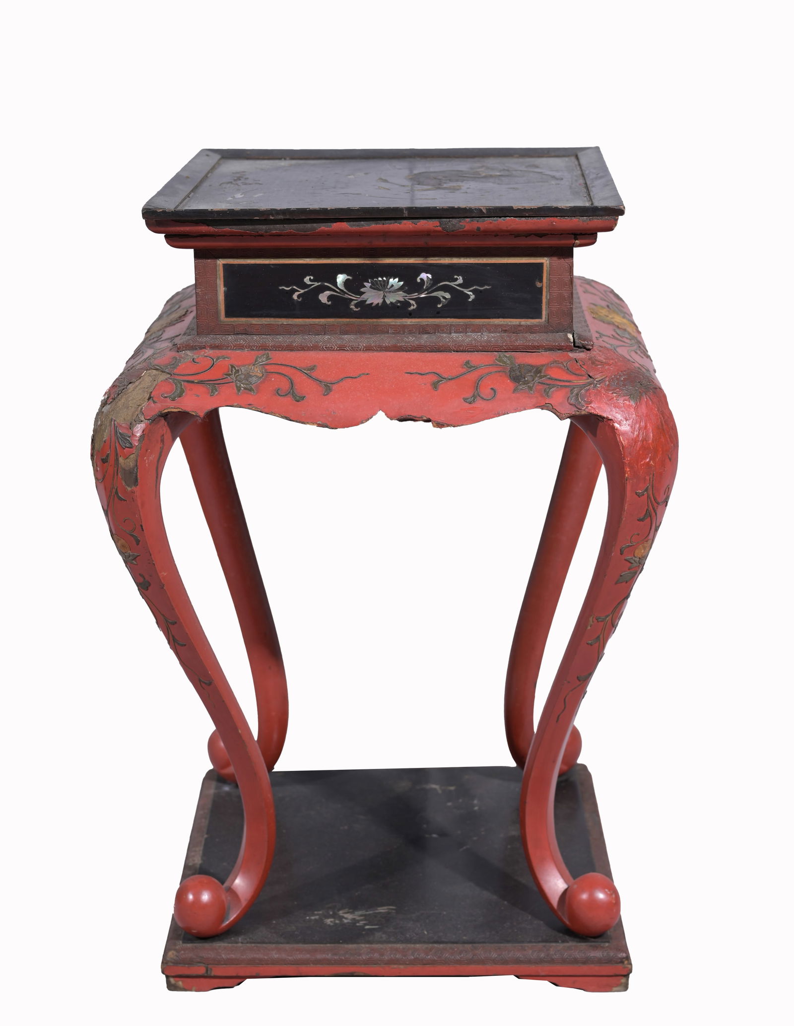 Antique Chinese Lacquered Stand (1 of 5)