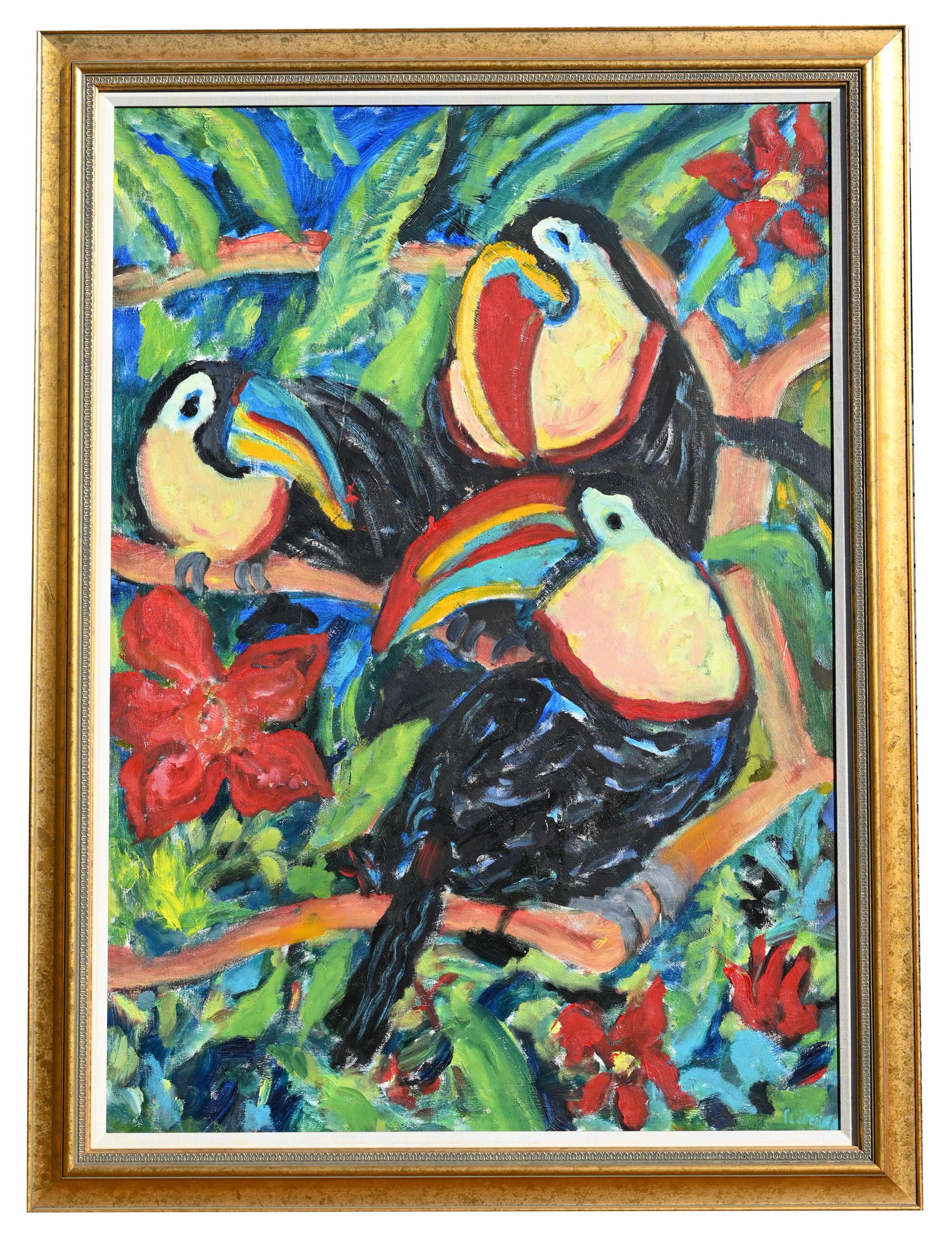 Florence Putterman (American, B. 1927) "Toucans" (1 of 7)