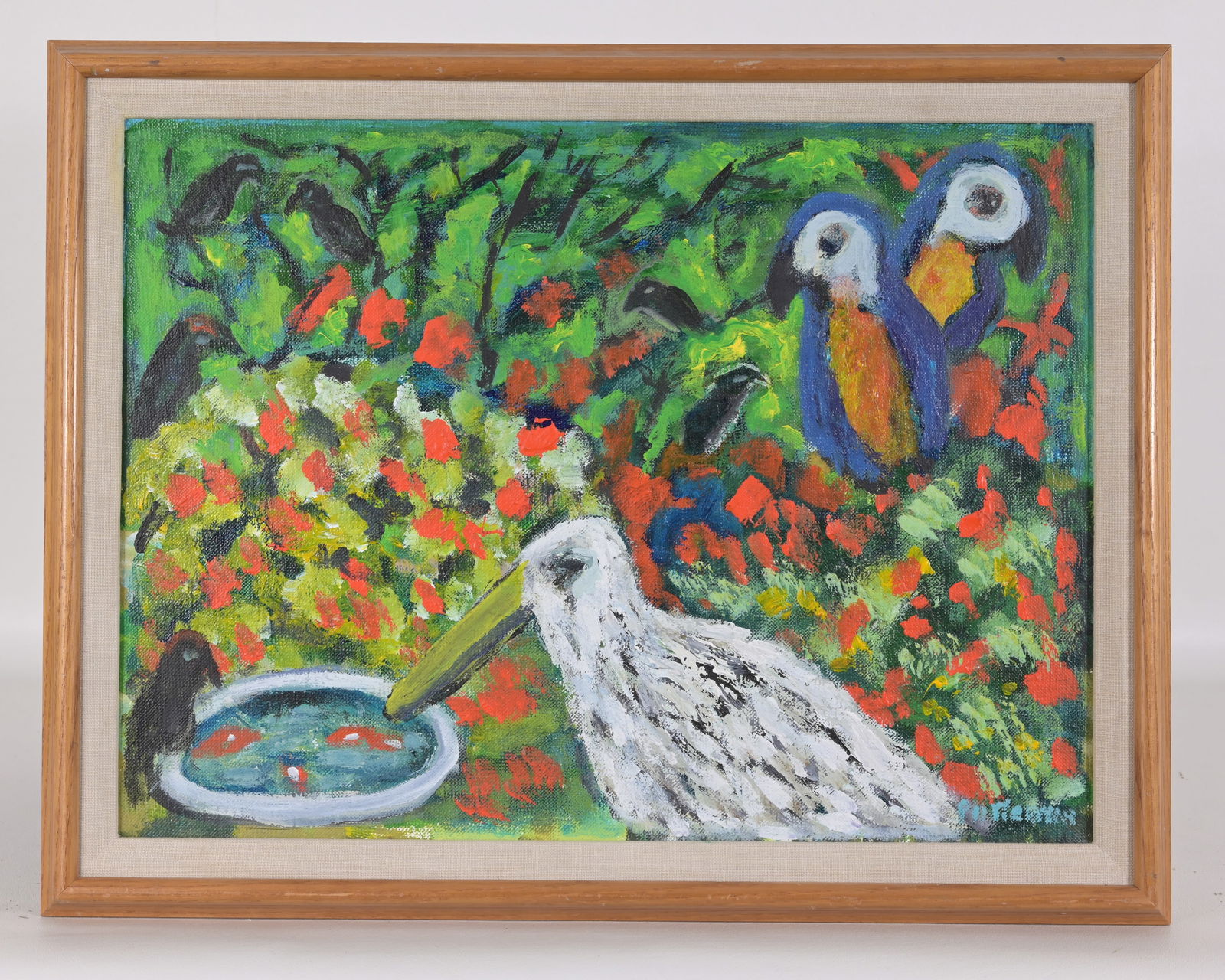 Florence Putterman (American, B. 1927): Florence Putterman (American, B. 1927) Oil on Canvas Board. Signed lower right. Inscribed verso. Sight Size: 12 x 16 in. Overall Framed Size: 14 x 18 in.