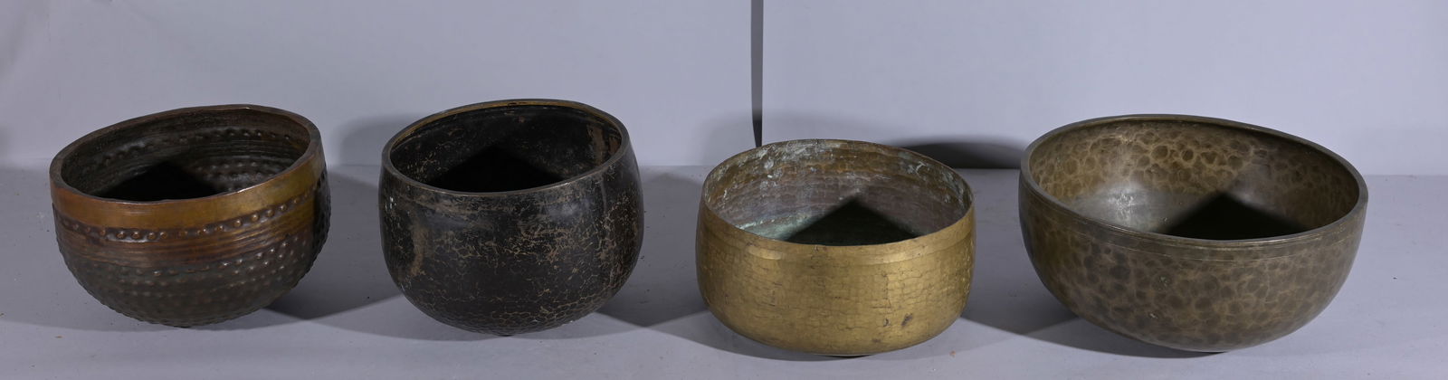 (4) Antique Japanese Bronze Temple Gongs (1 of 1)