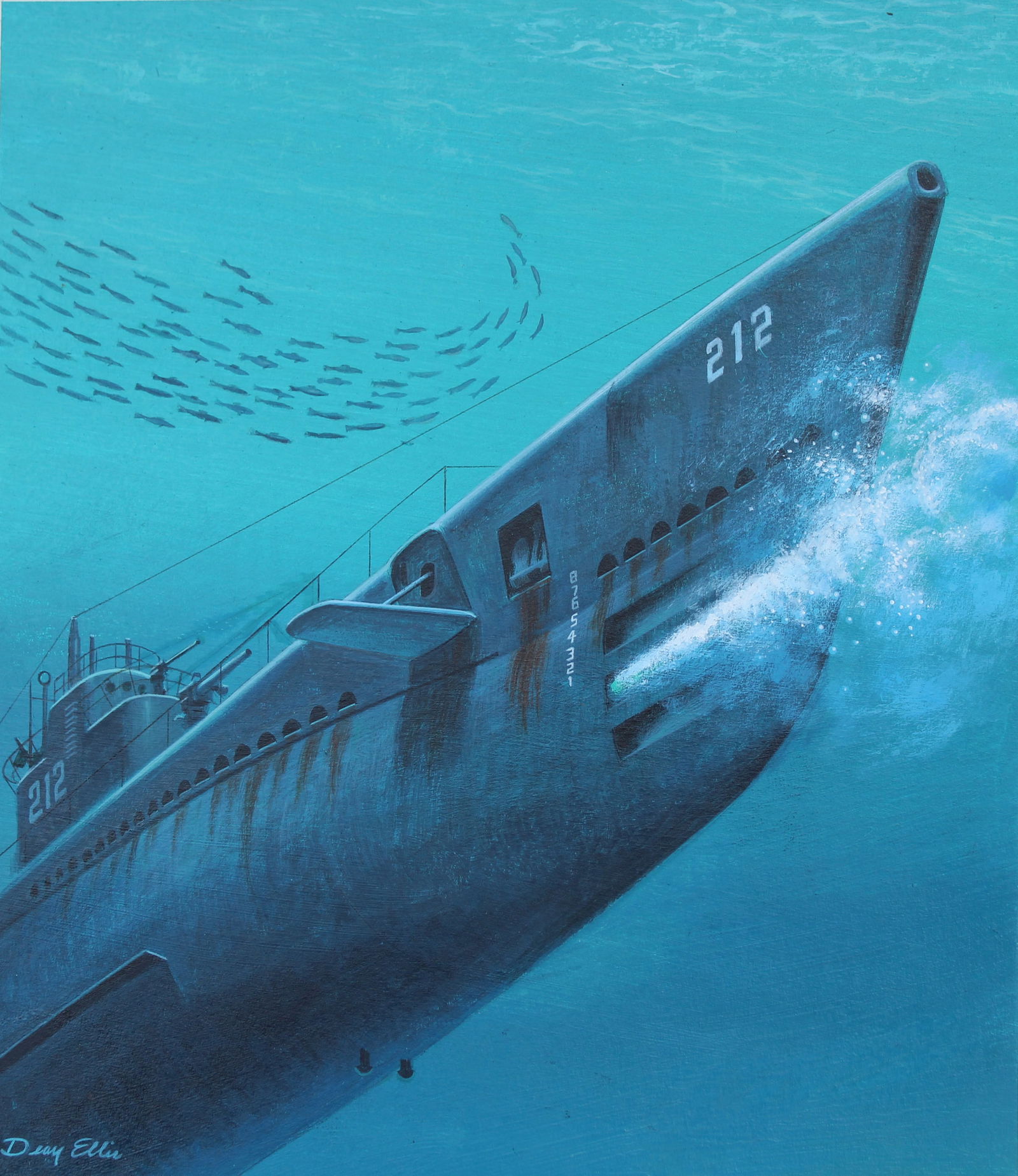 Dean Ellis (1920 - 2009) "Gato Class Submarine" (1 of 5)
