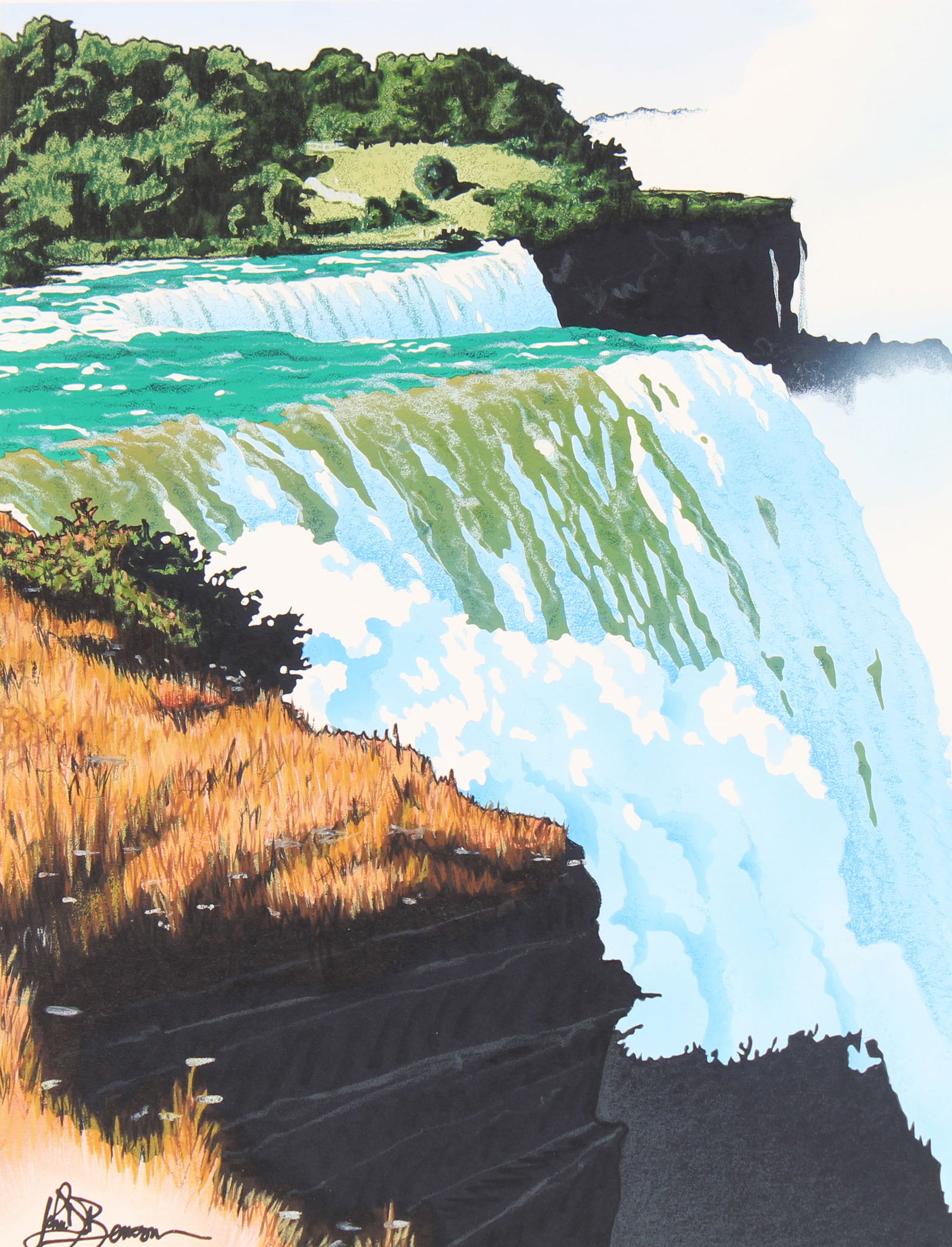 John Benson (B. 1949) "Niagara Falls" (1 of 4)