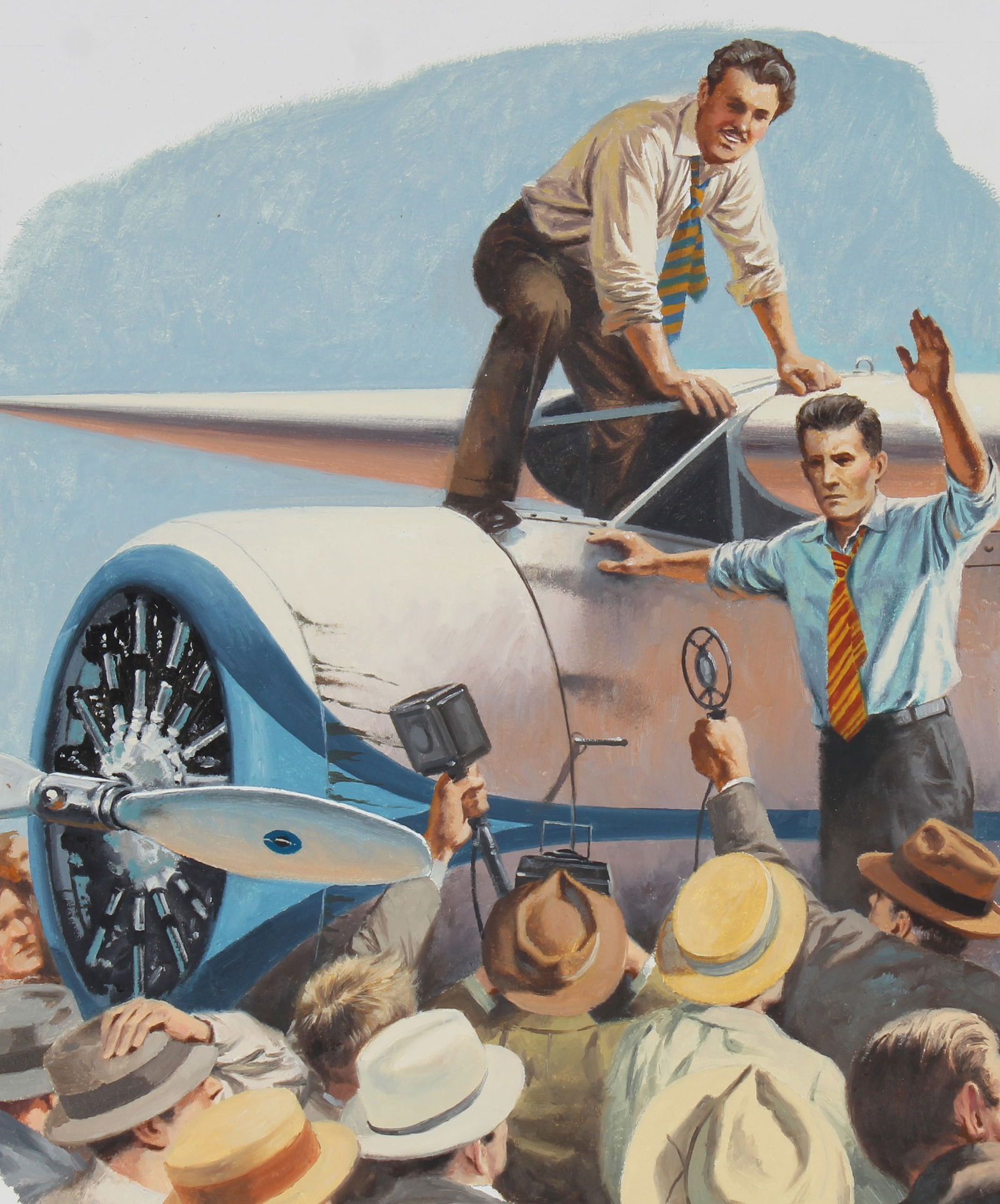 Harry Schaare (1922-2008) Wiley Post, Harold Gatty (1 of 5)