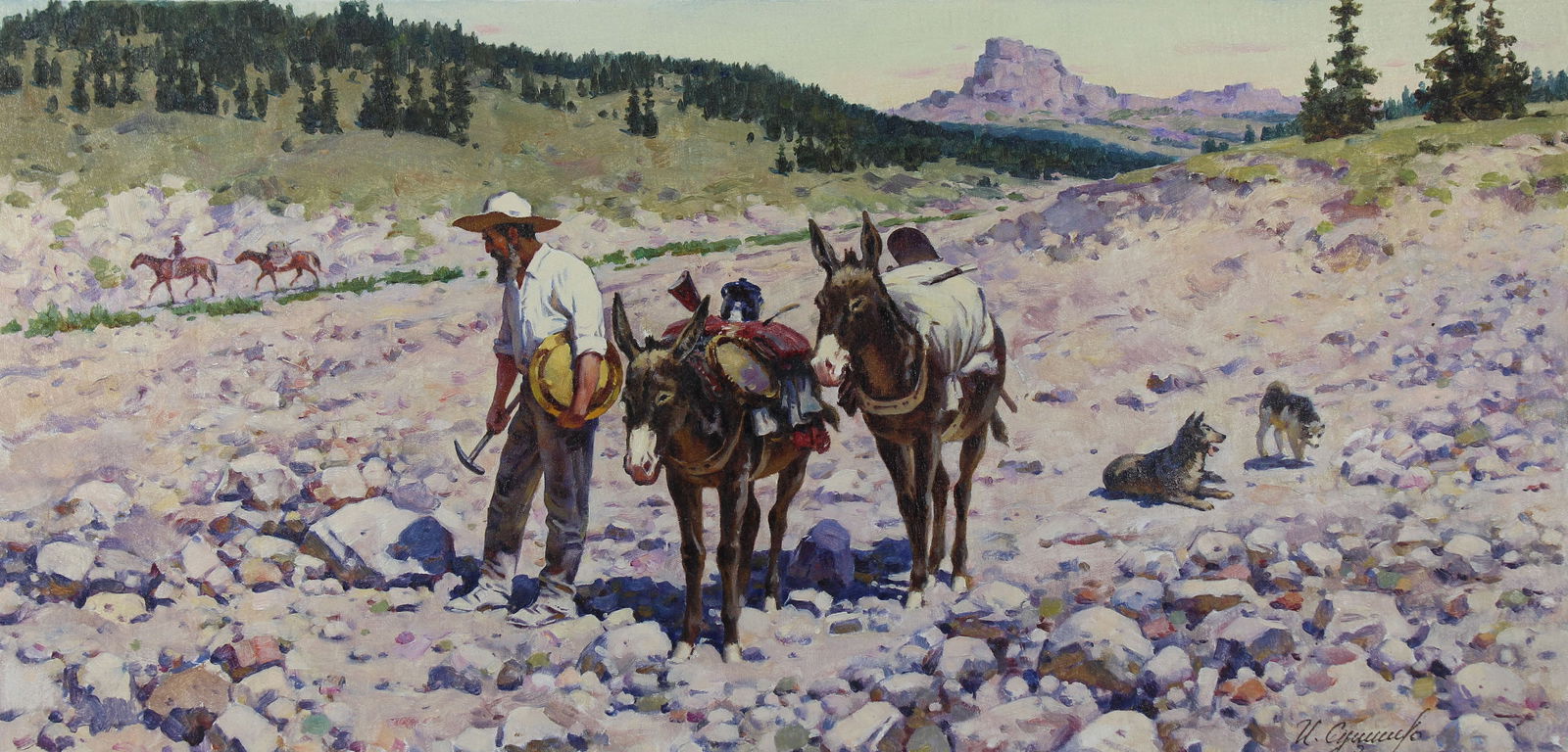 Ivan Sushchenko (B. 1930) "Mining Prospector" (1 of 3)