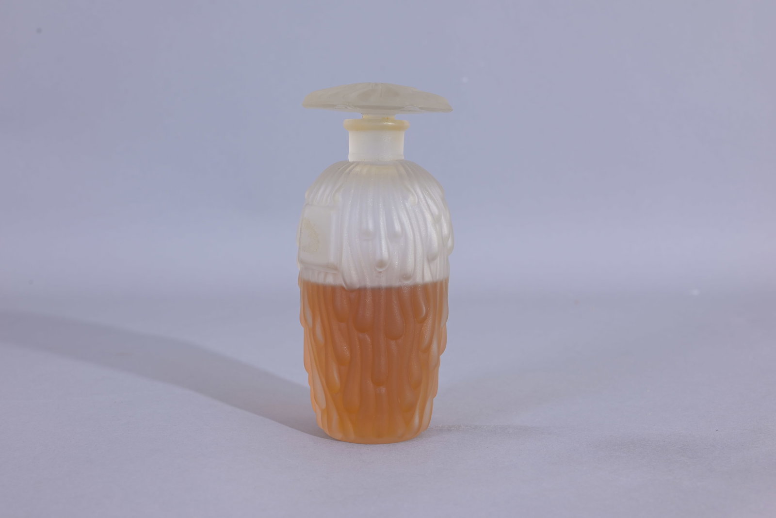 Marc Isanbel Paris Satin Glass Perfume Bottle: Marc Isanbel Paris Satin Glass Perfume Bottle with Mushroom Stopper, circa 1940. (Misc - 1112)