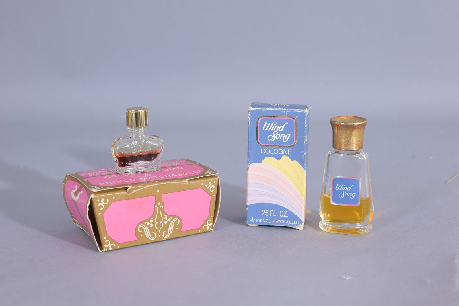 (2) Prince Matchabelli Mini Perfume Bottles (1 of 2)